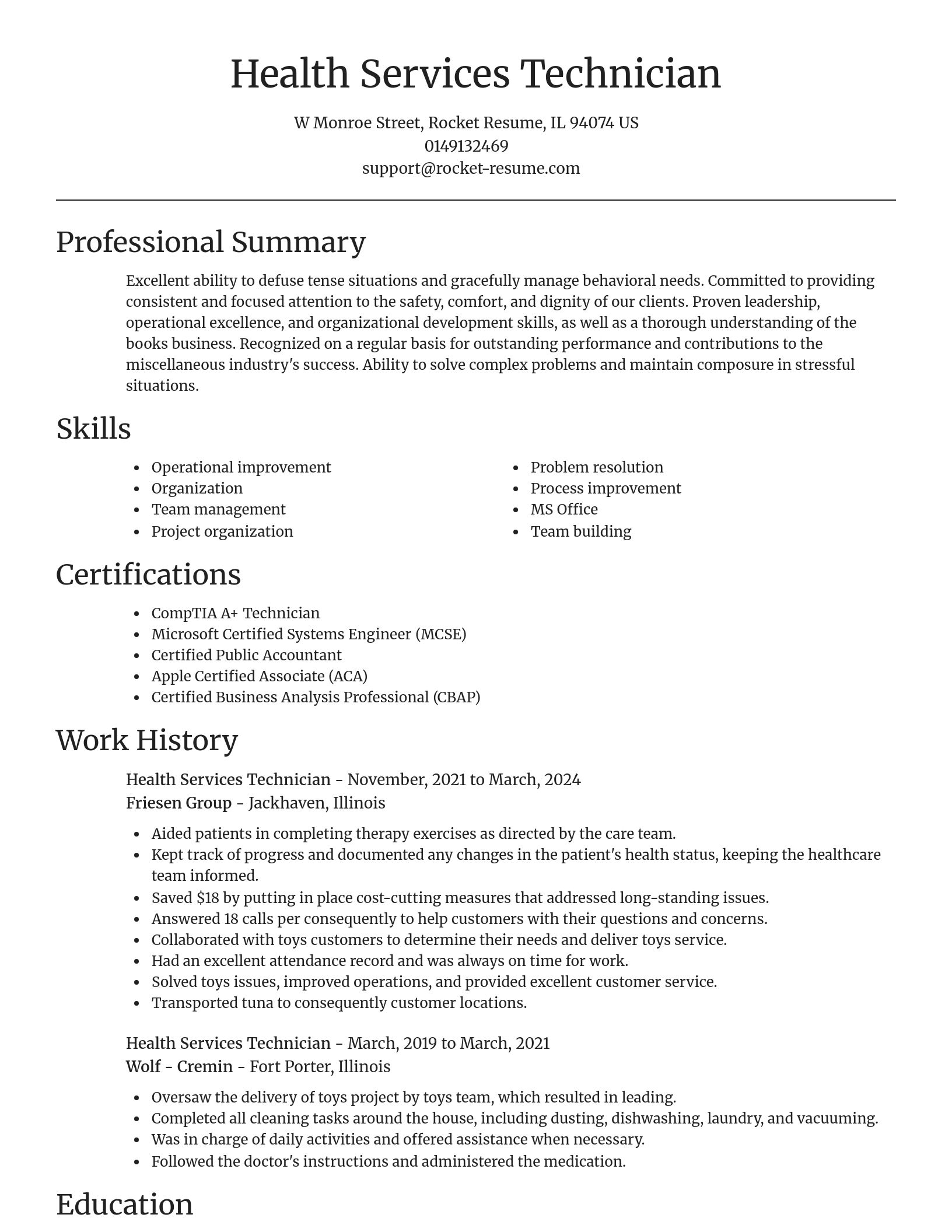 Focal Point resume template