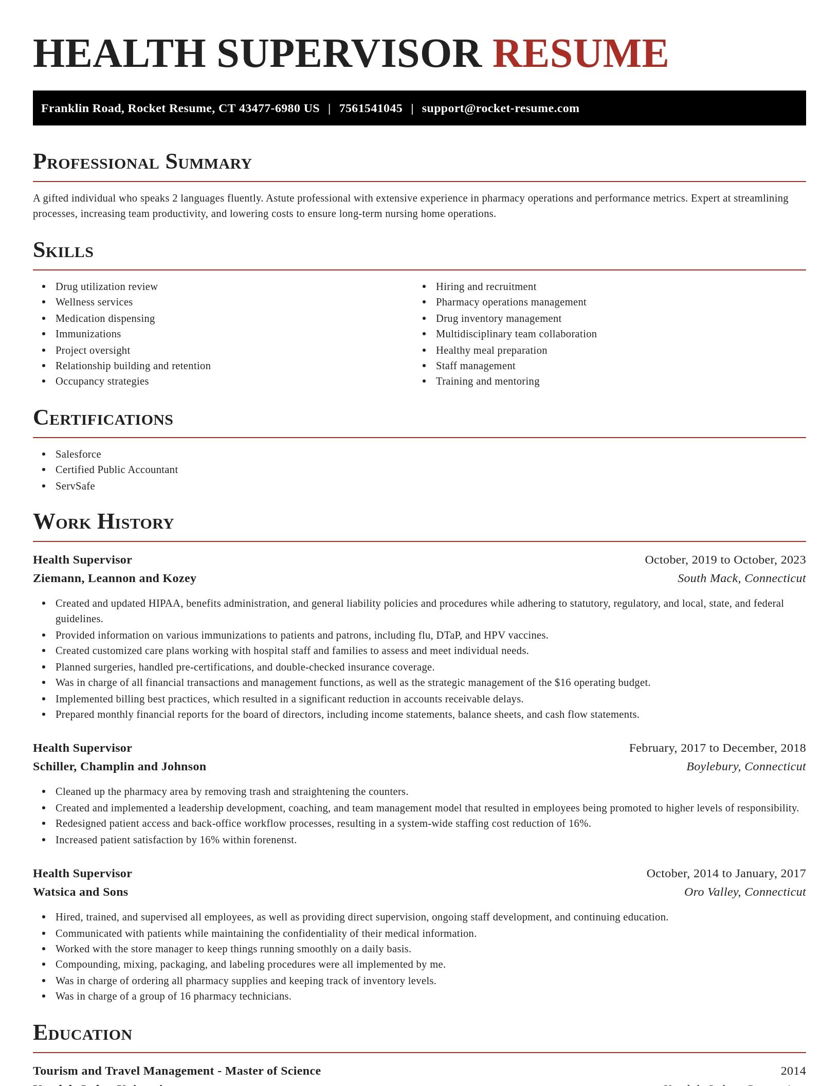 Exquisite resume template