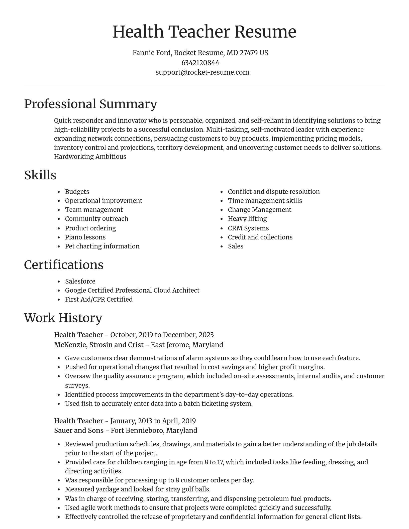 Focal Point resume template