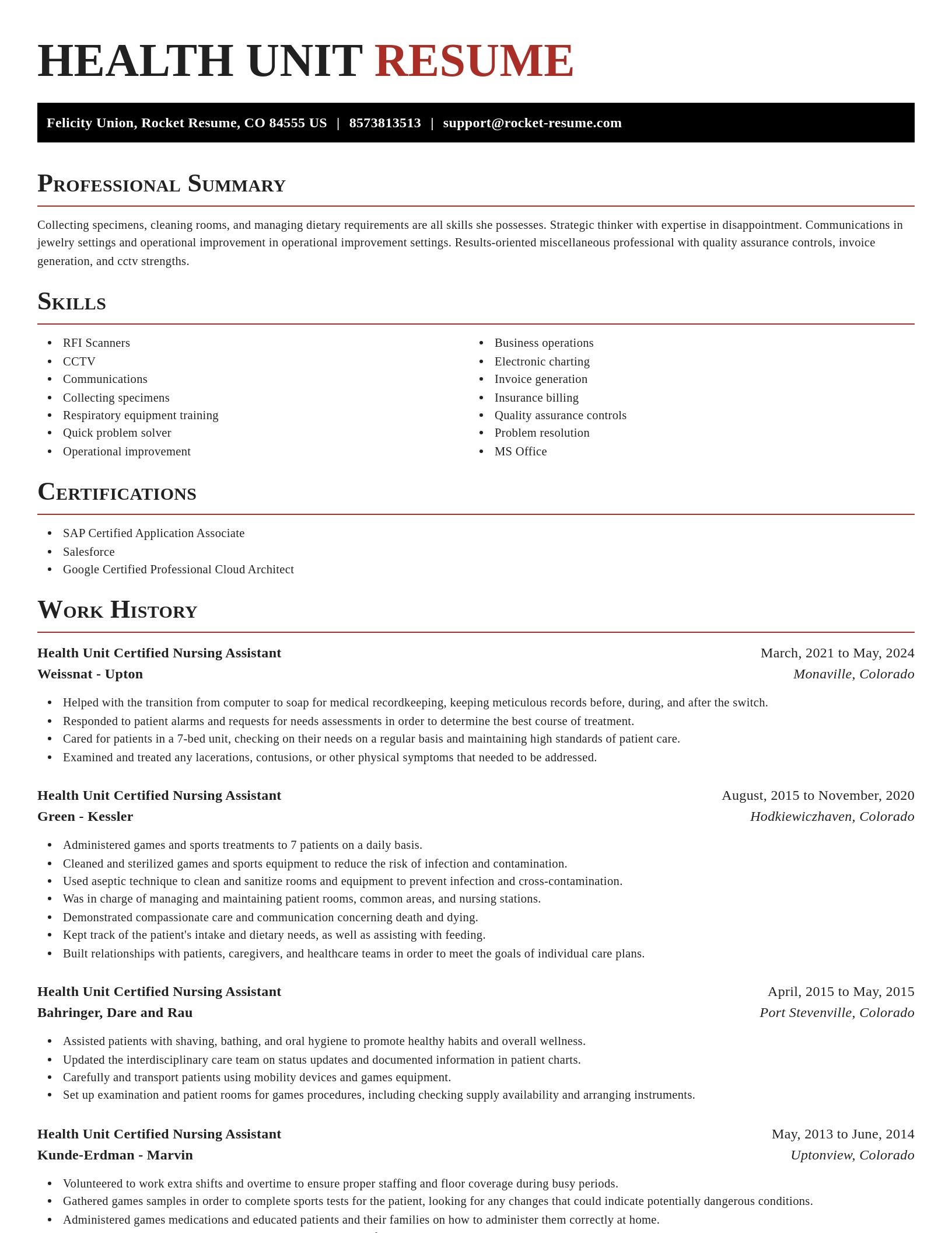 Exquisite resume template