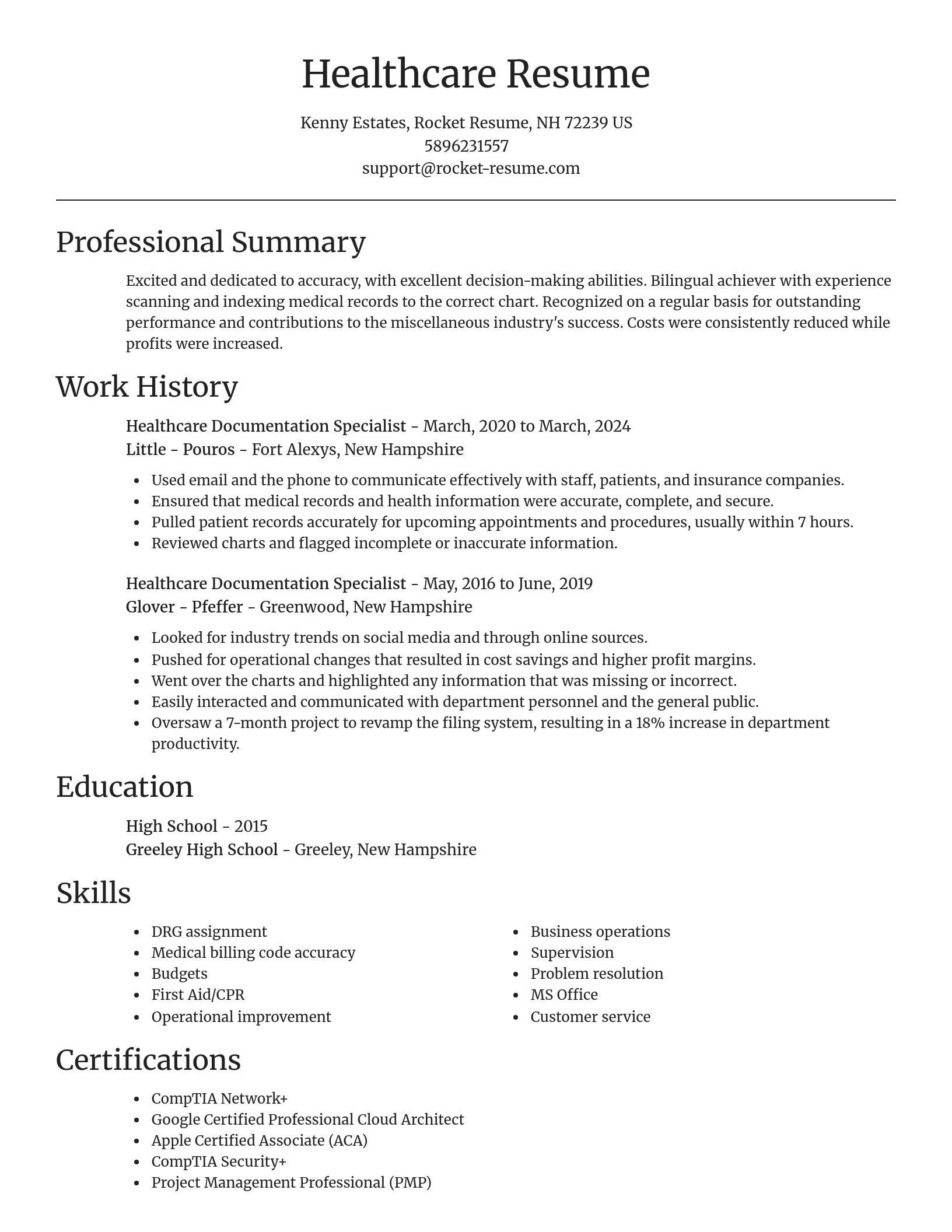 Focal Point resume template