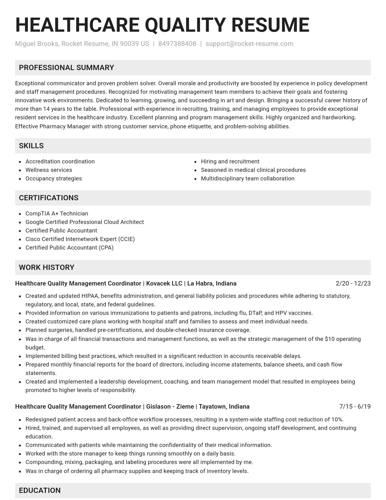 Genius resume template