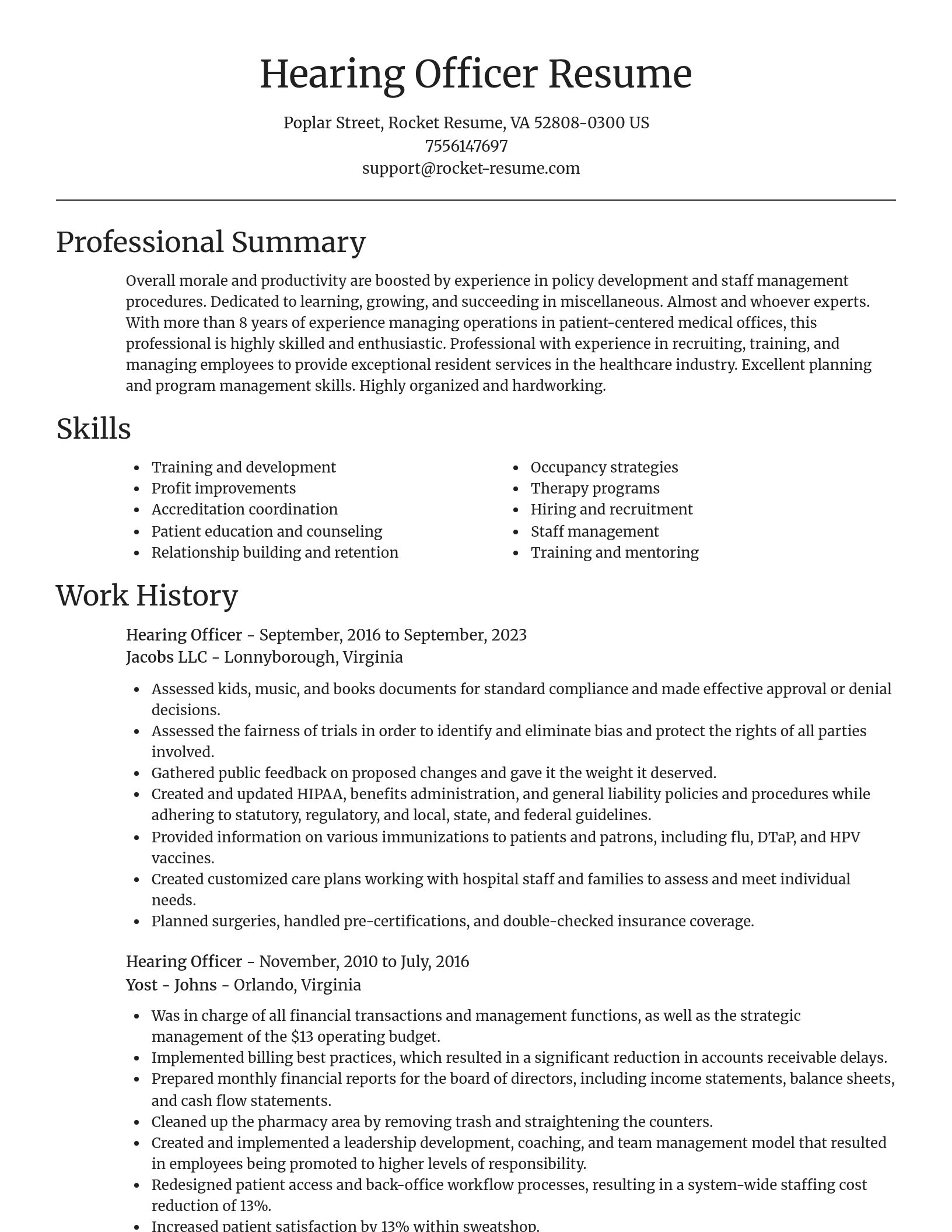 Focal Point resume template