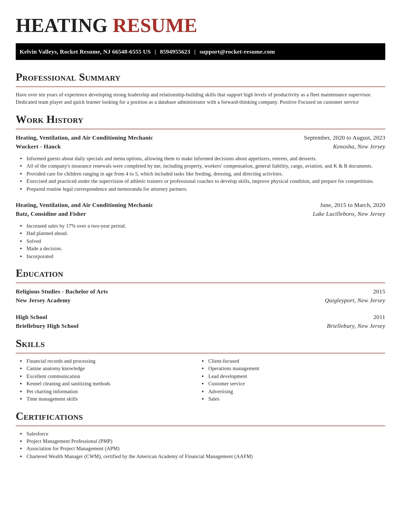 Exquisite resume template