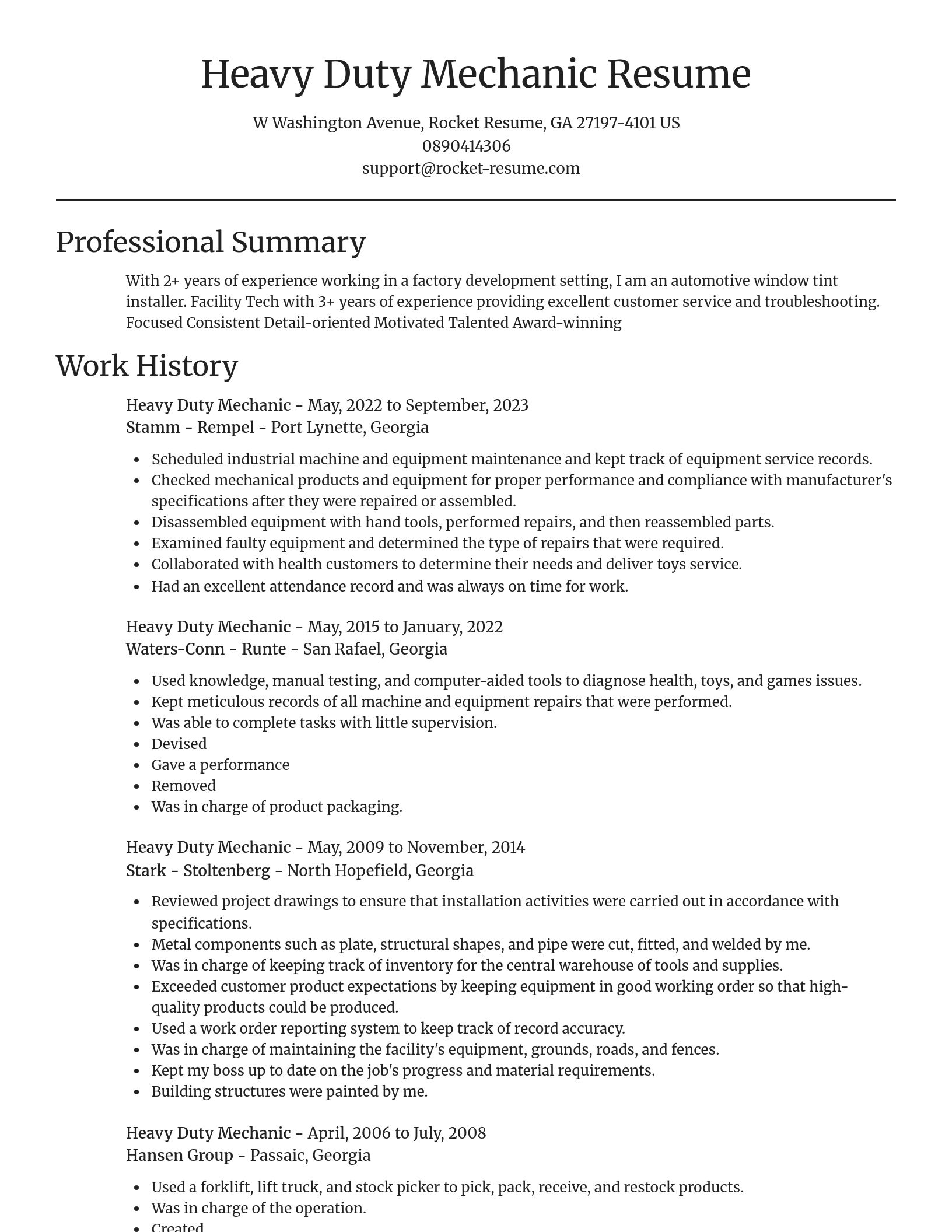 Focal Point resume template