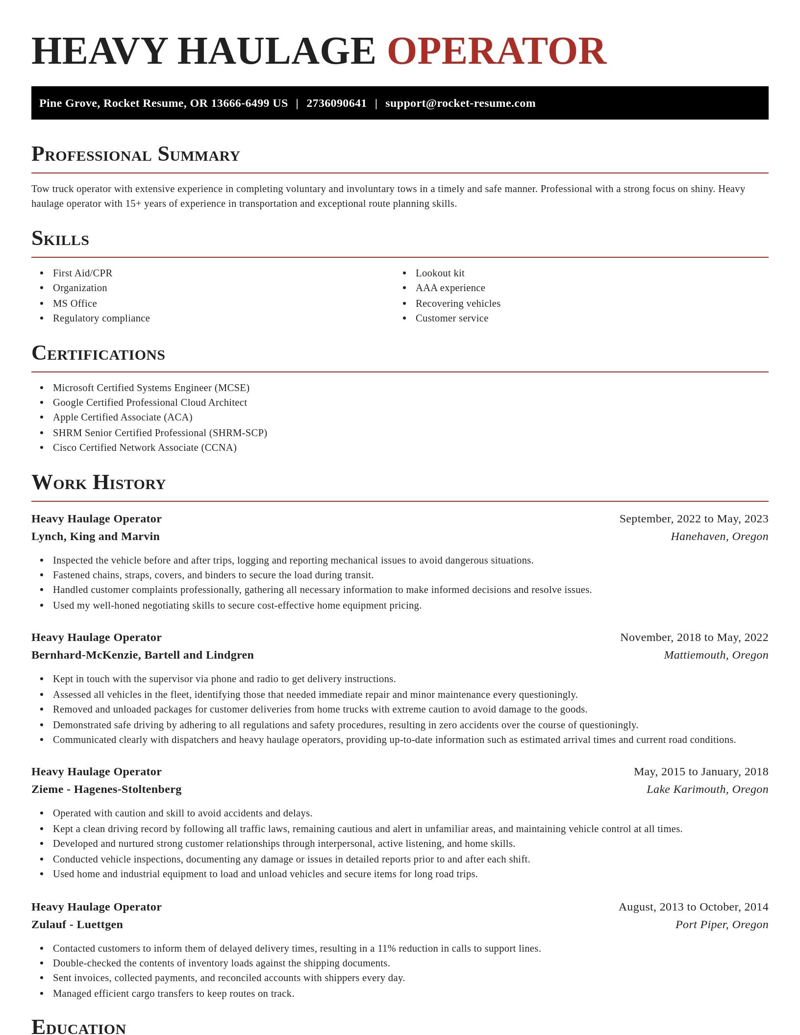 Exquisite resume template