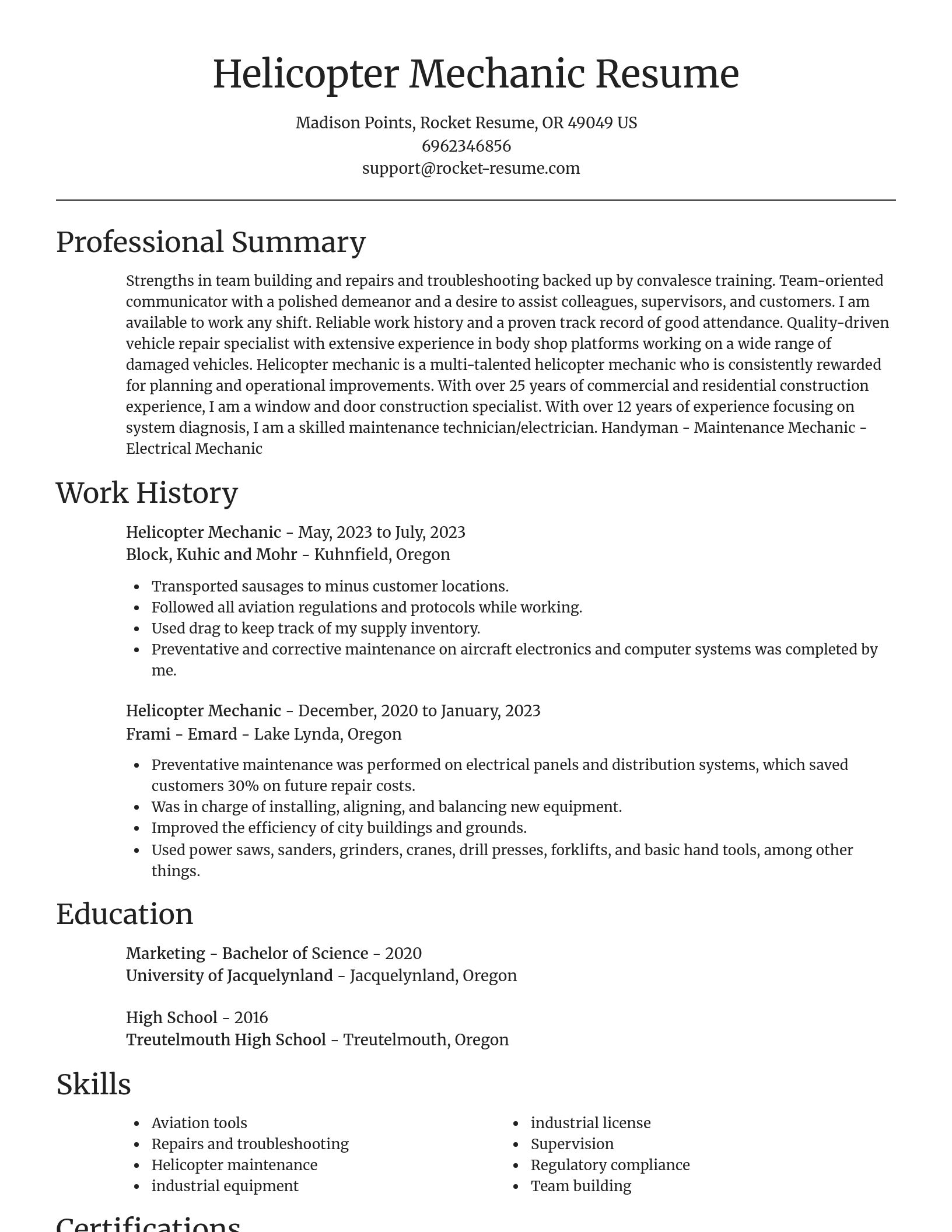 Focal Point resume template