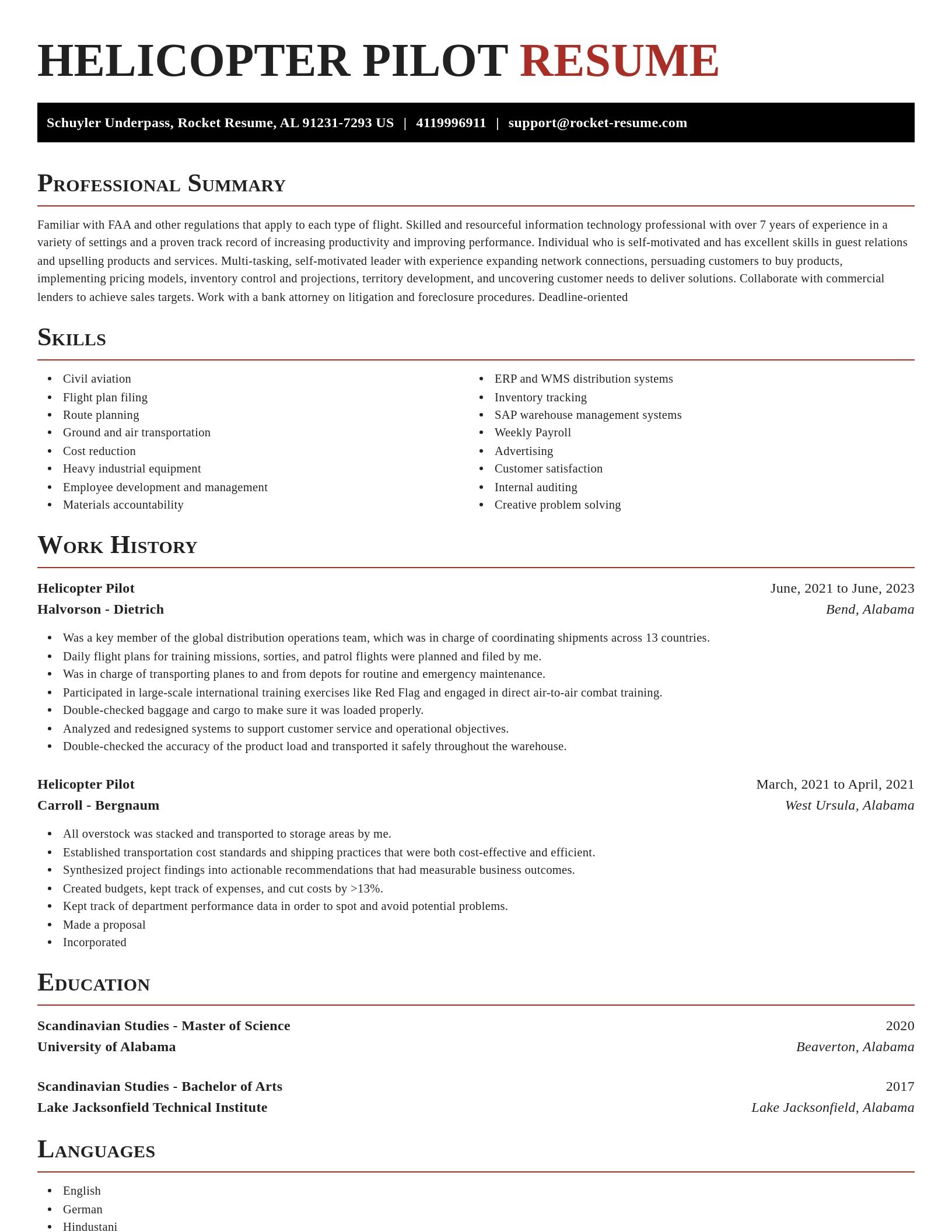 Exquisite resume template