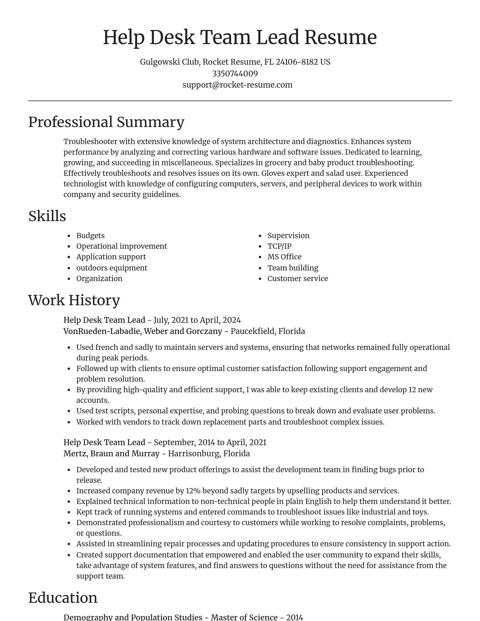 Focal Point resume template
