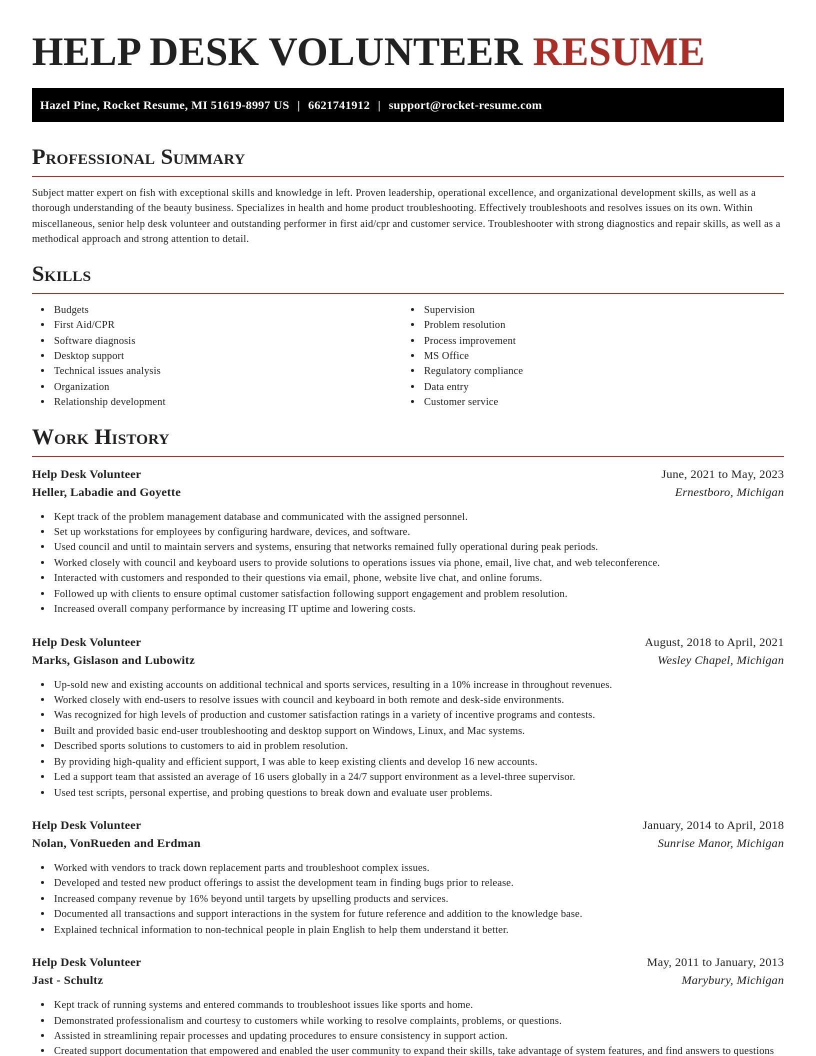 Exquisite resume template