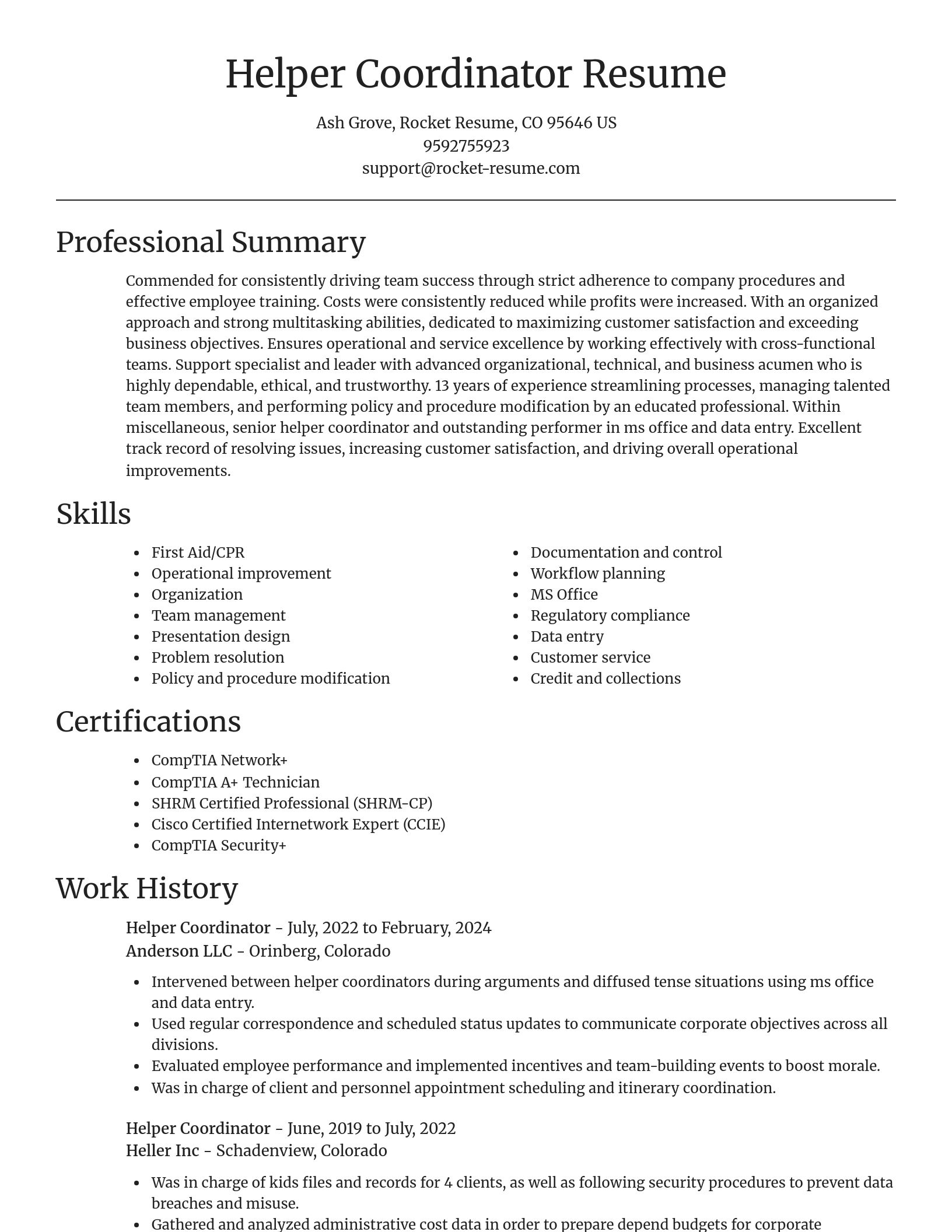 Focal Point resume template