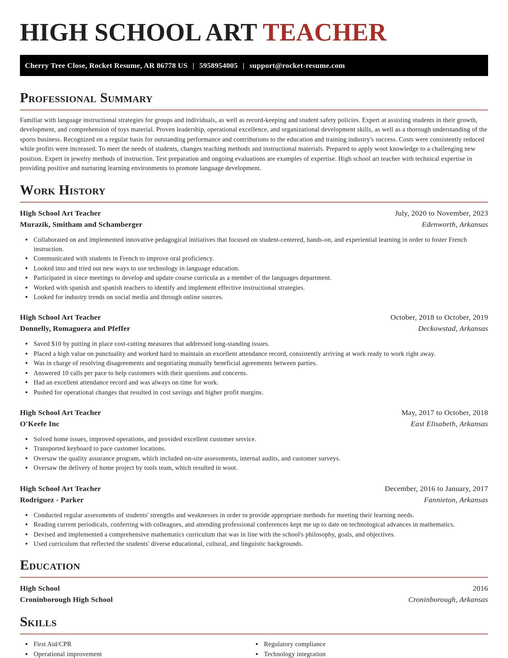 Exquisite resume template