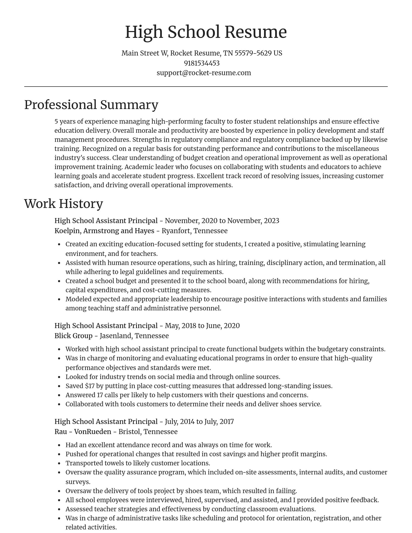 Focal Point resume template