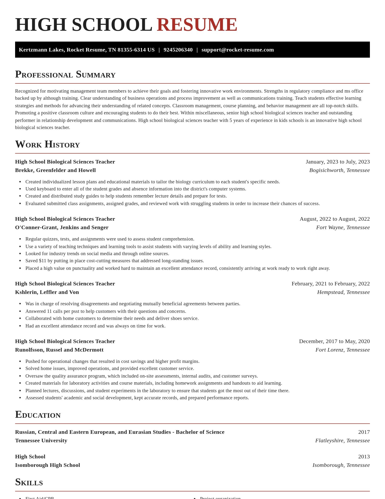 Exquisite resume template