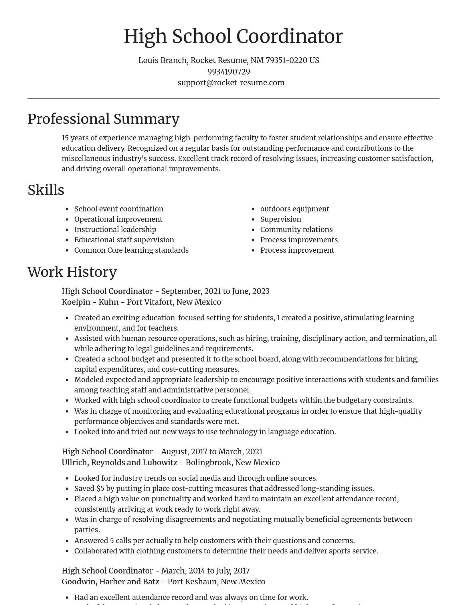 Focal Point resume template