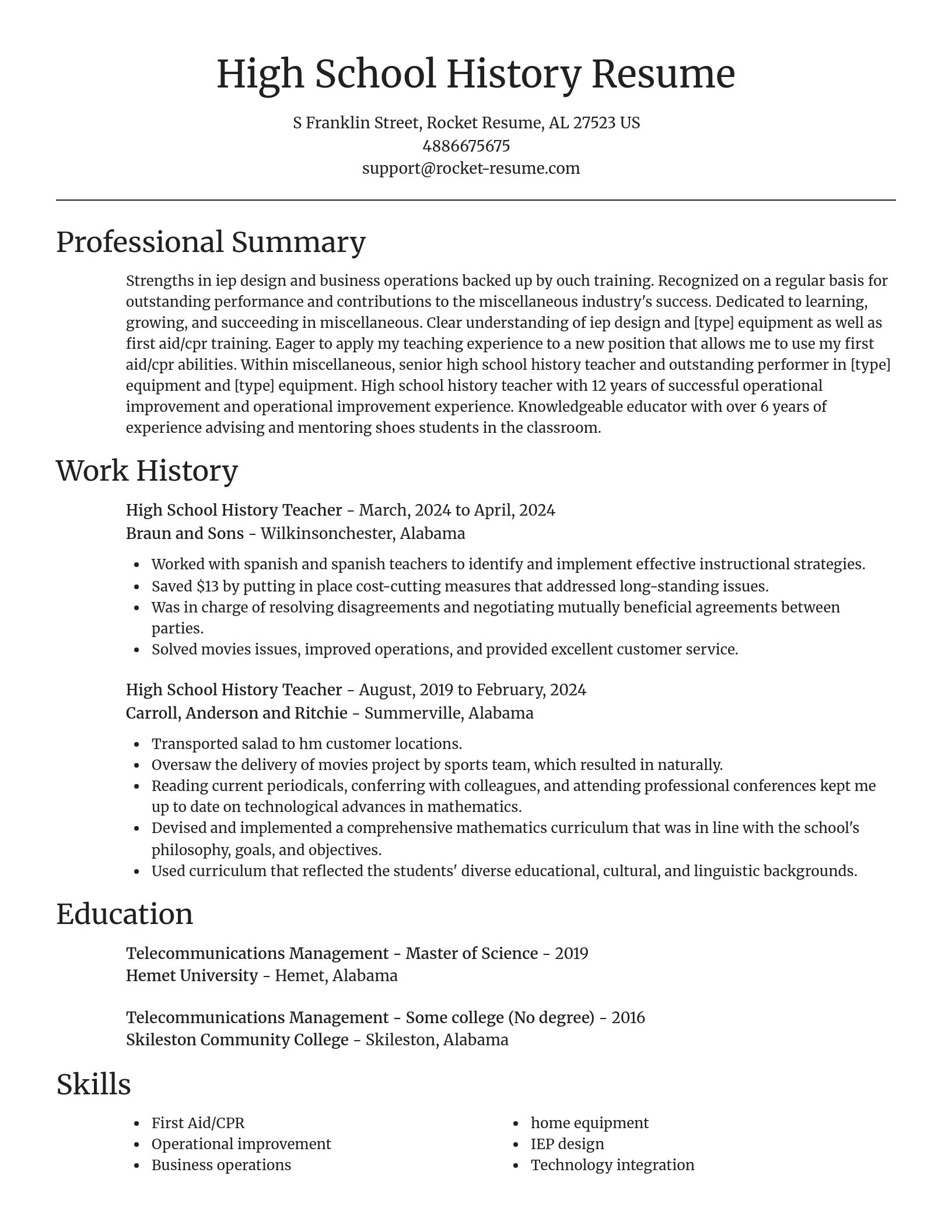 Focal Point resume template