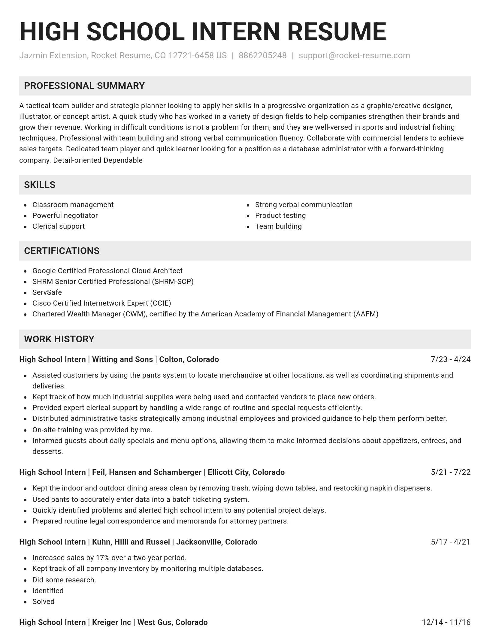 Genius resume template
