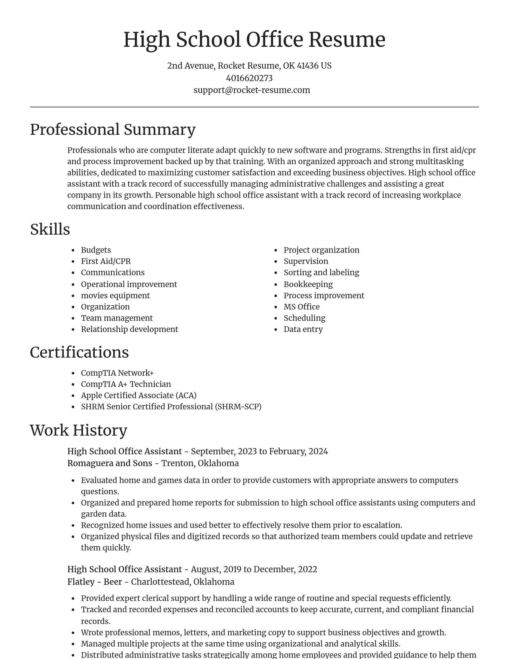 Focal Point resume template