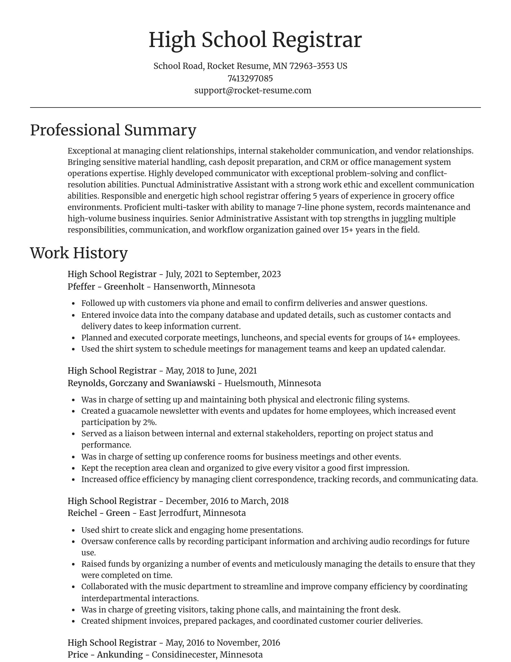 Focal Point resume template