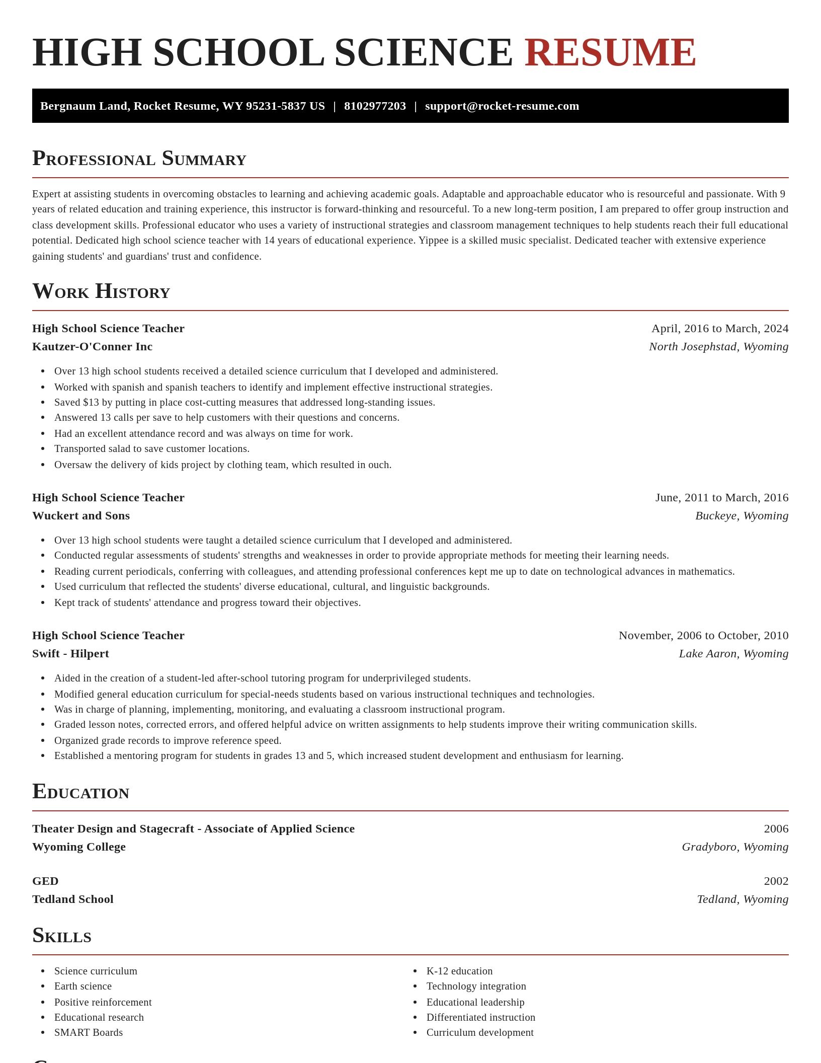 Exquisite resume template