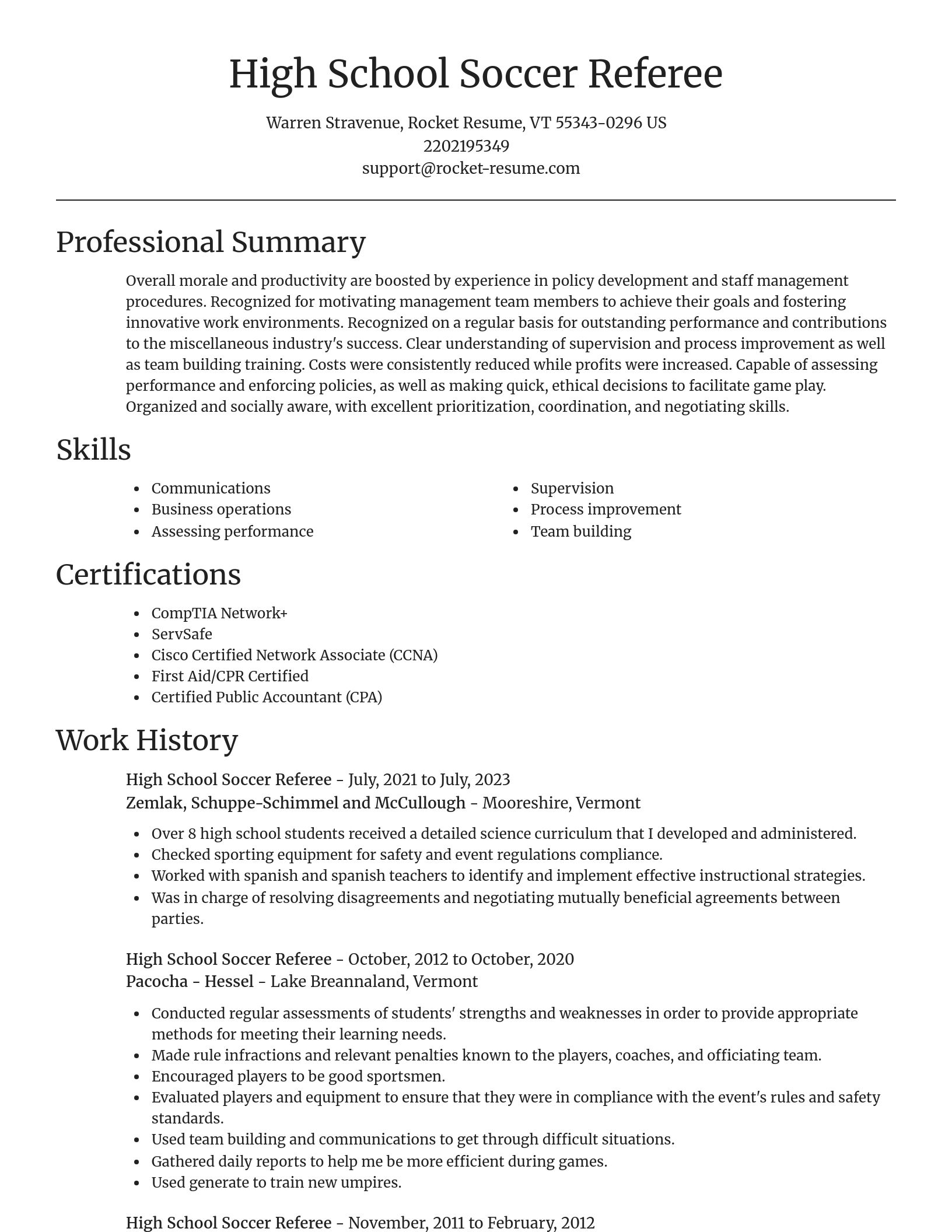 Focal Point resume template