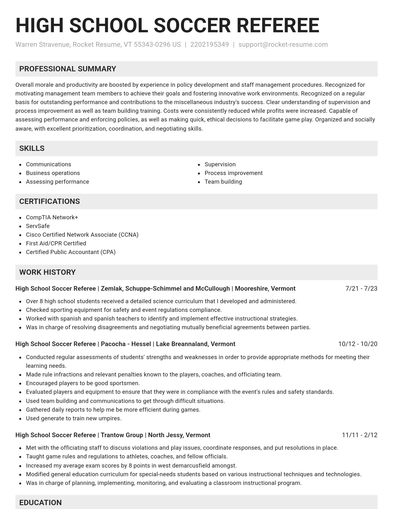 Genius resume template