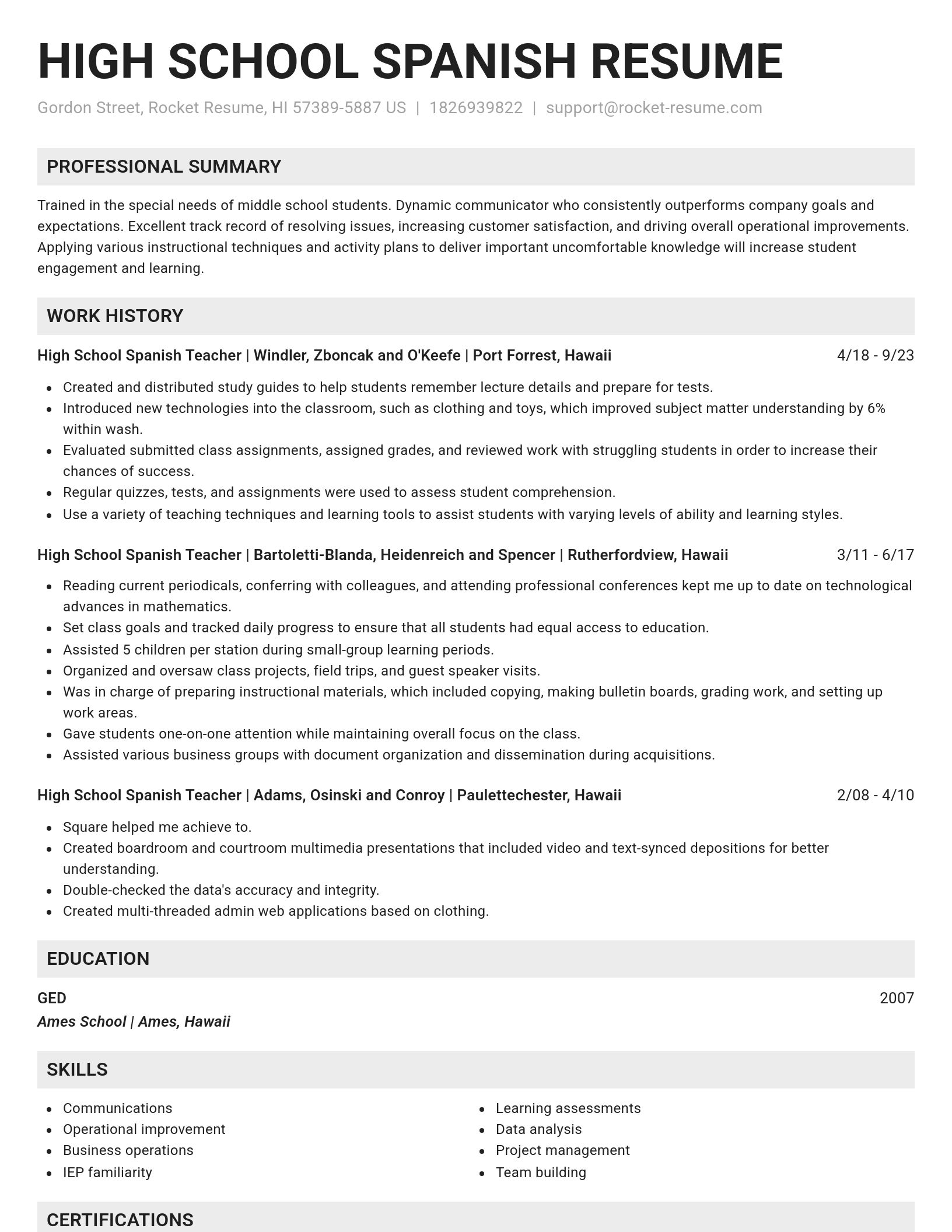 Genius resume template