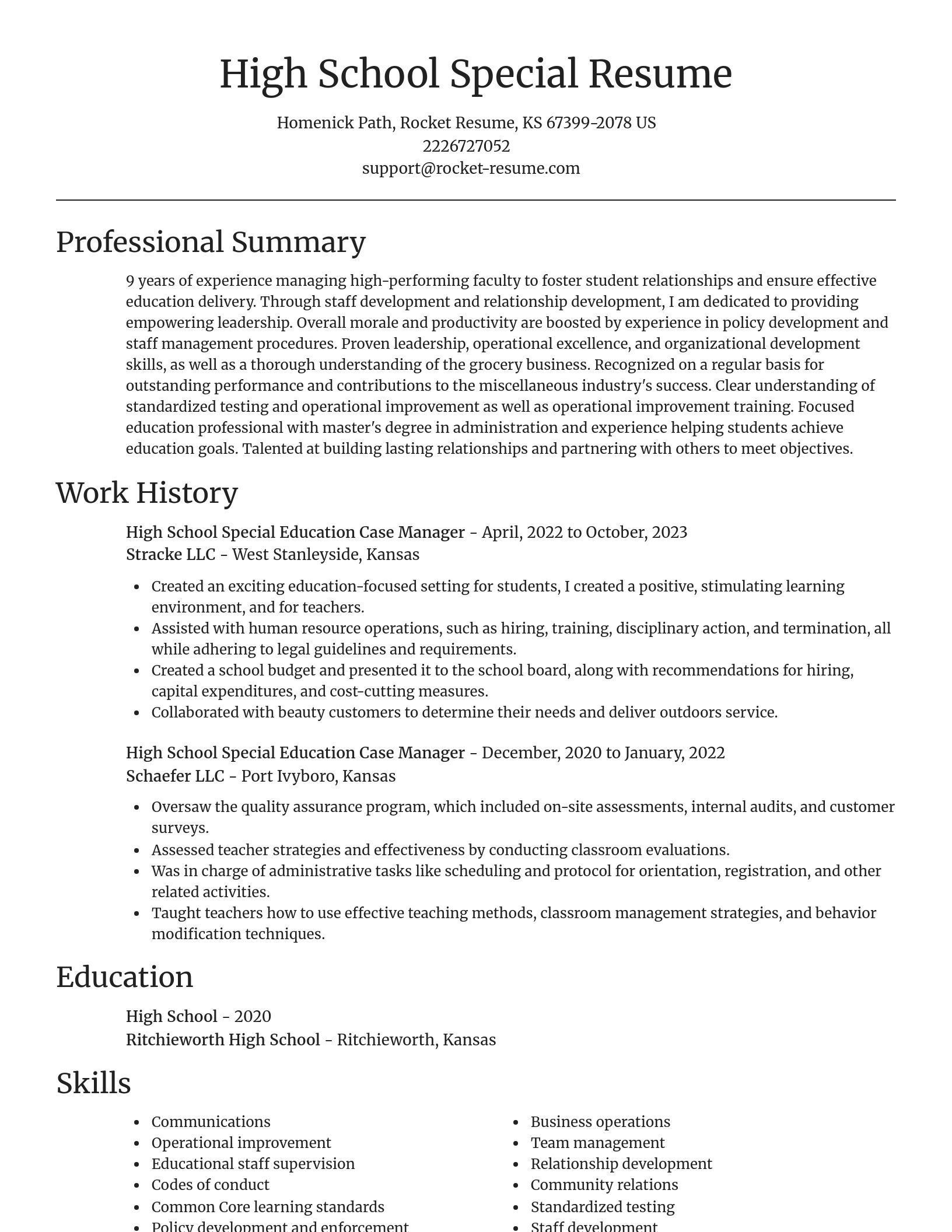 Focal Point resume template