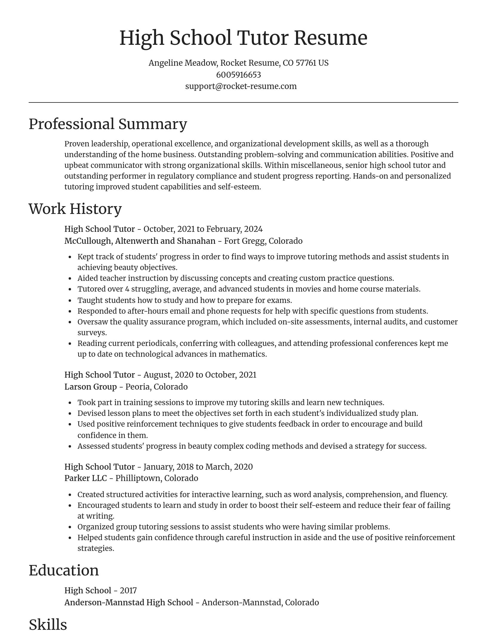 Focal Point resume template