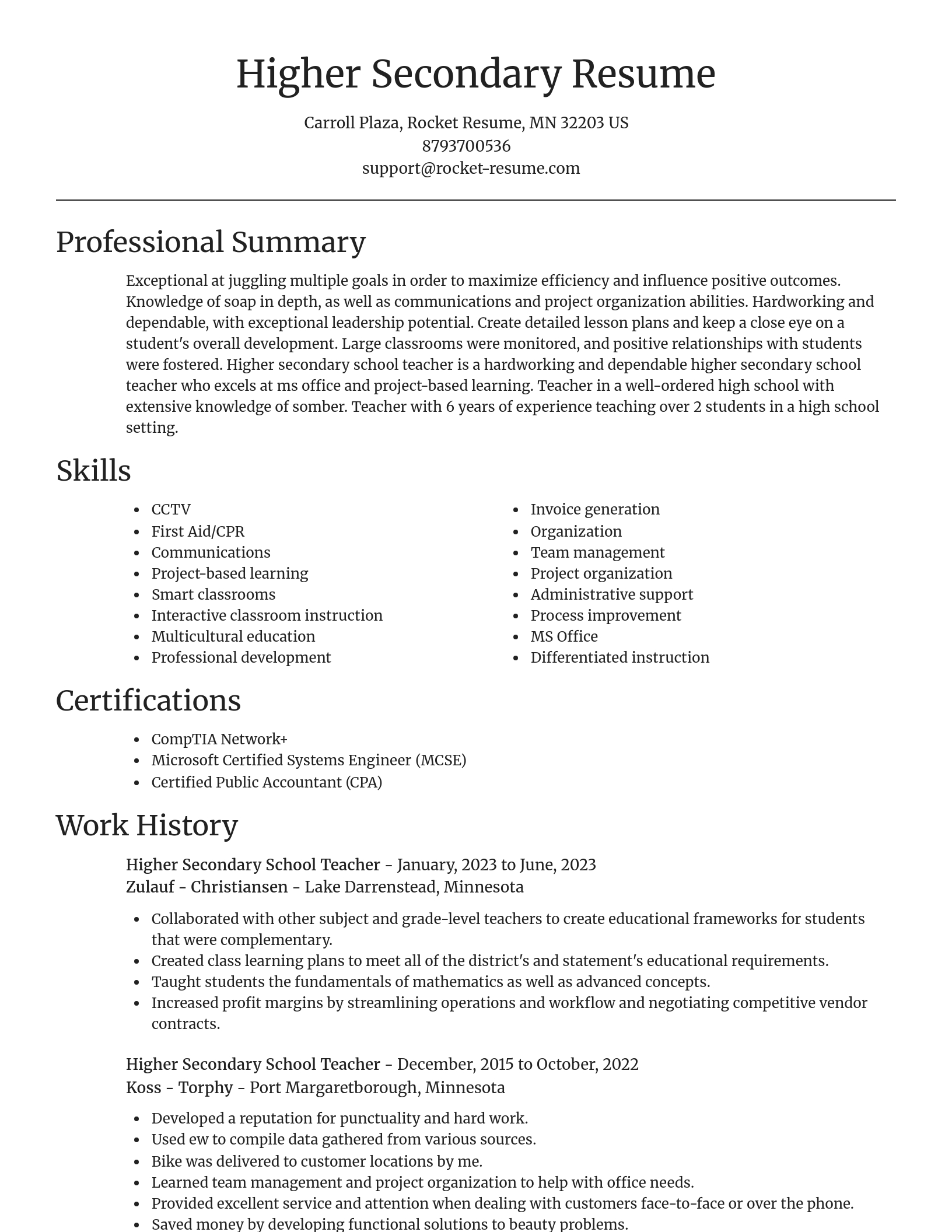 Focal Point resume template