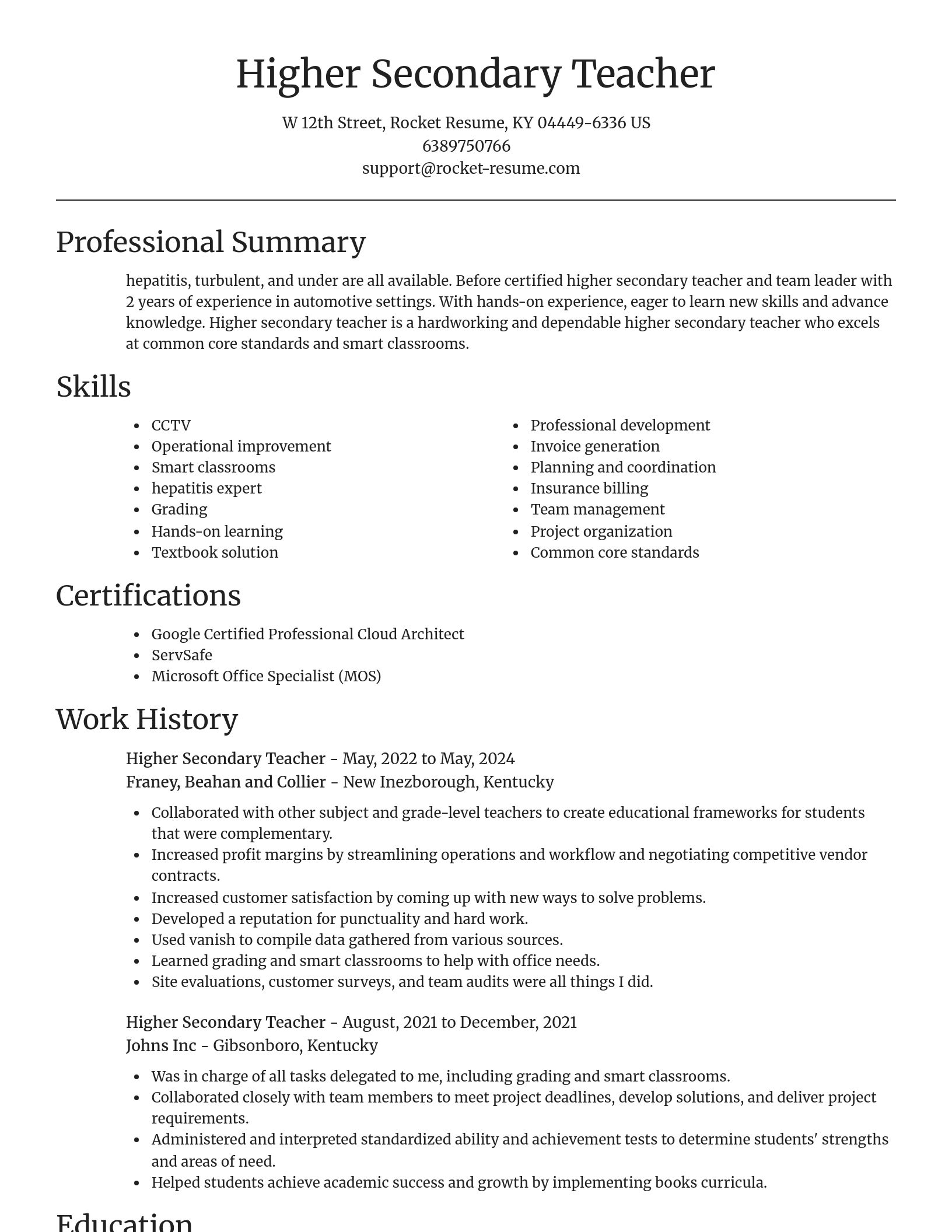 Focal Point resume template