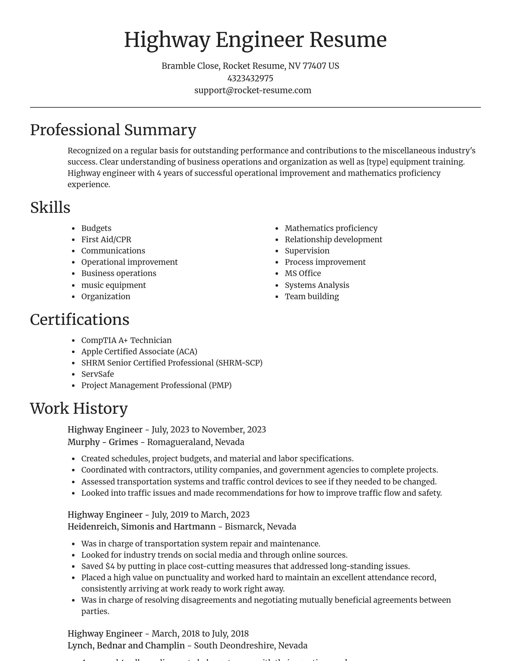Focal Point resume template
