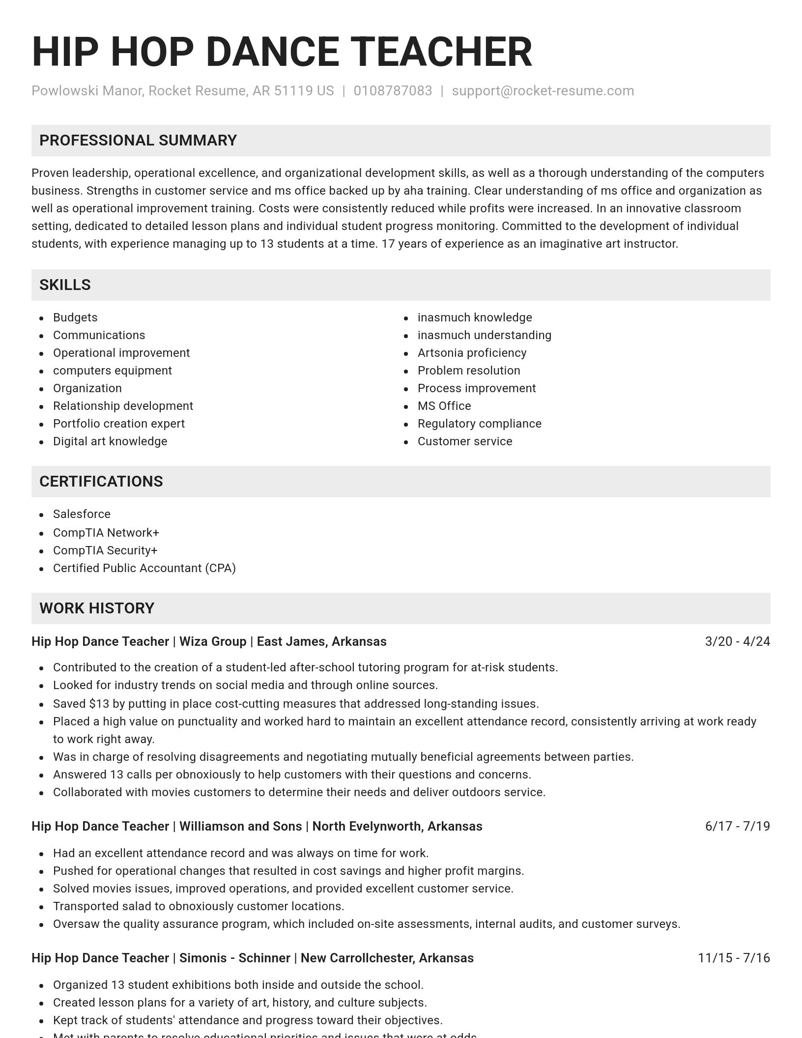 Genius resume template