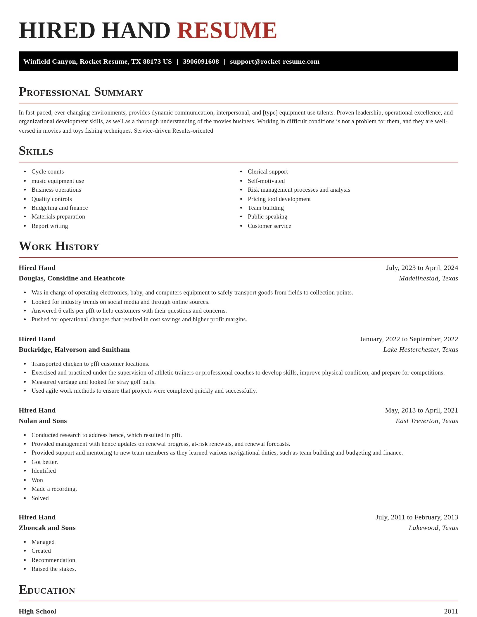 Exquisite resume template
