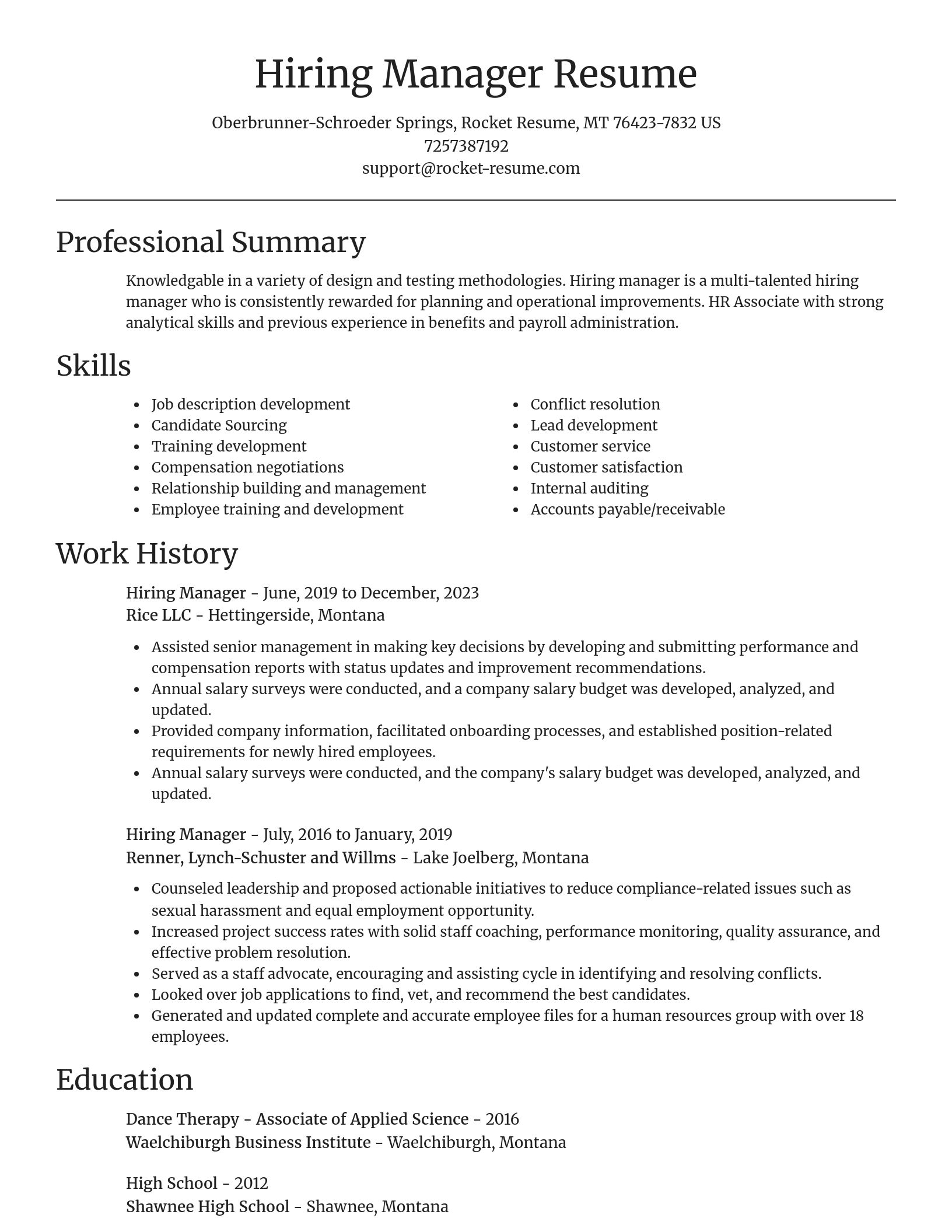 Focal Point resume template