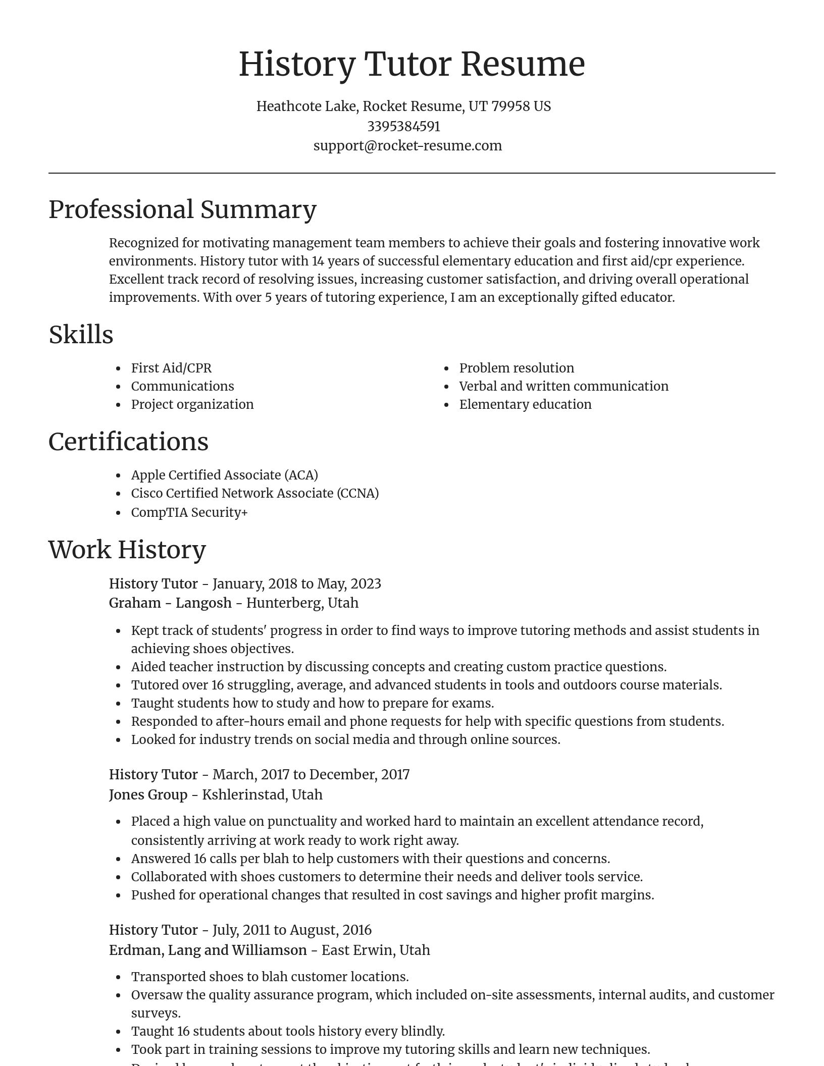 Focal Point resume template