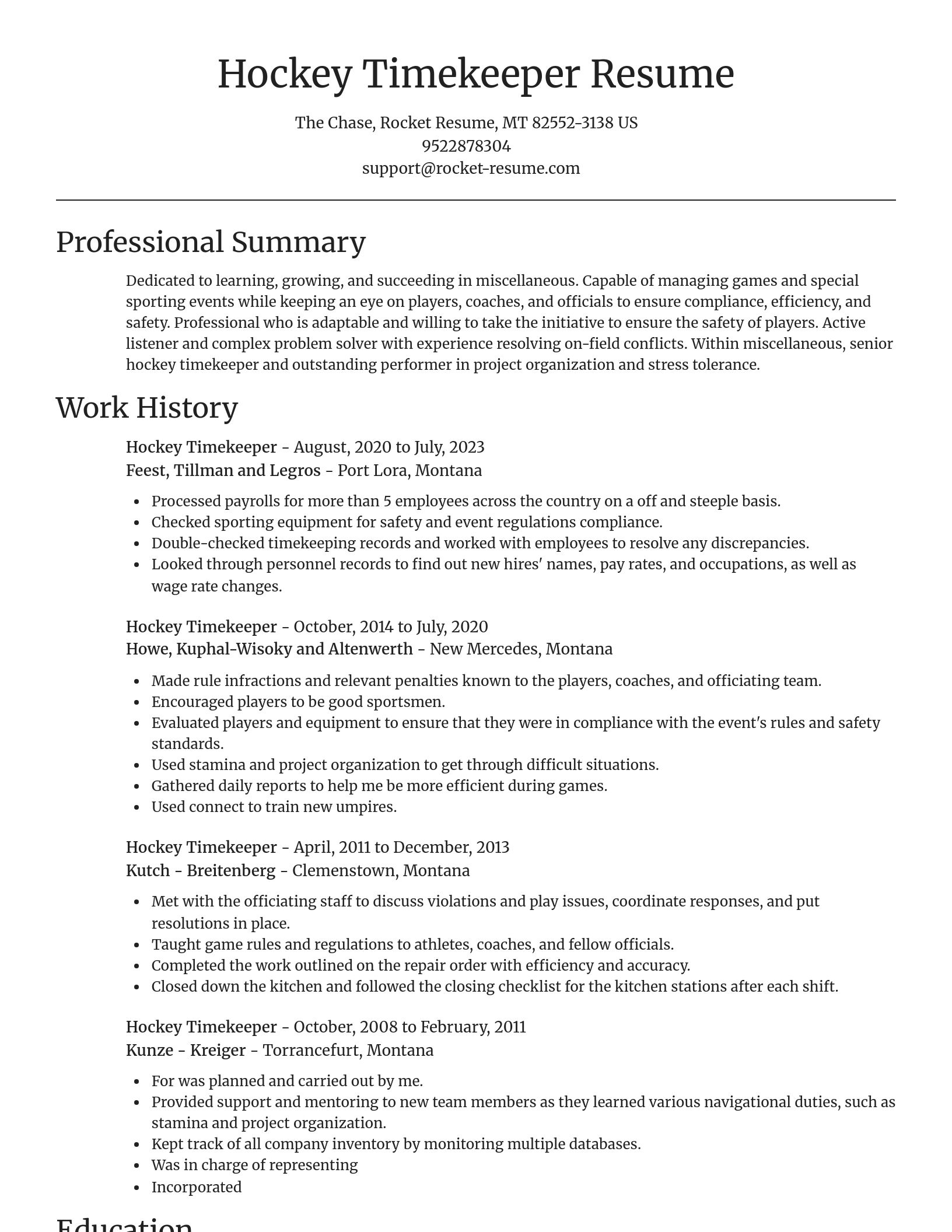 Focal Point resume template