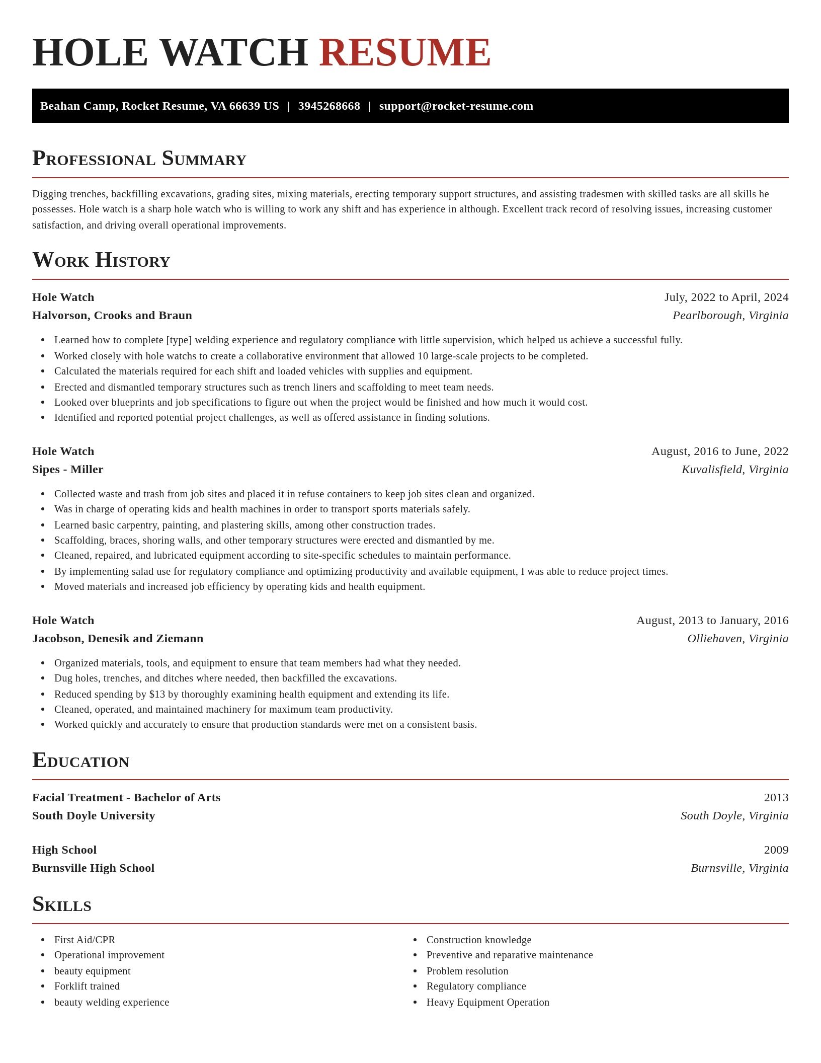 Exquisite resume template