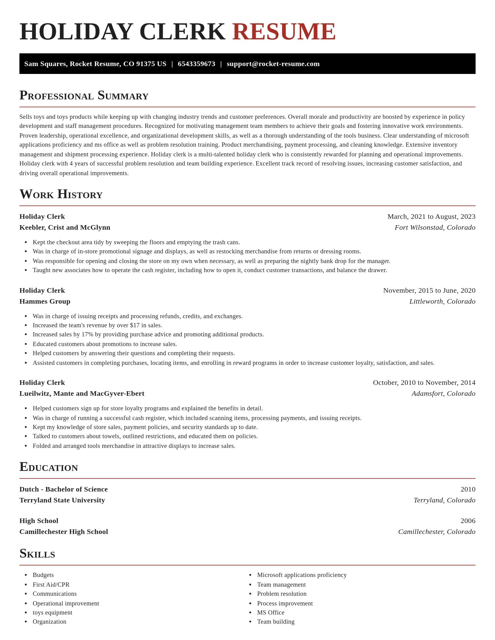 Exquisite resume template