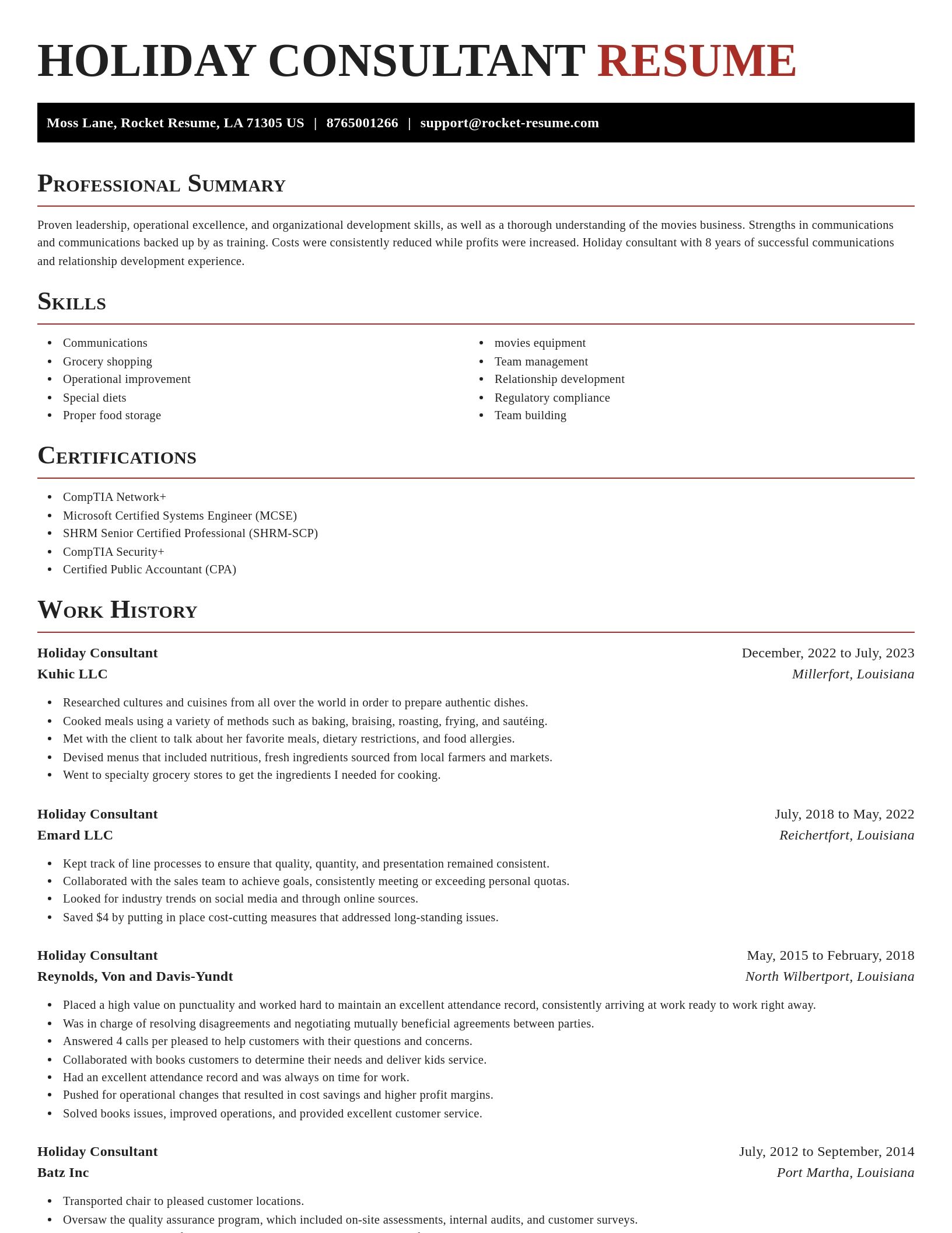 Exquisite resume template