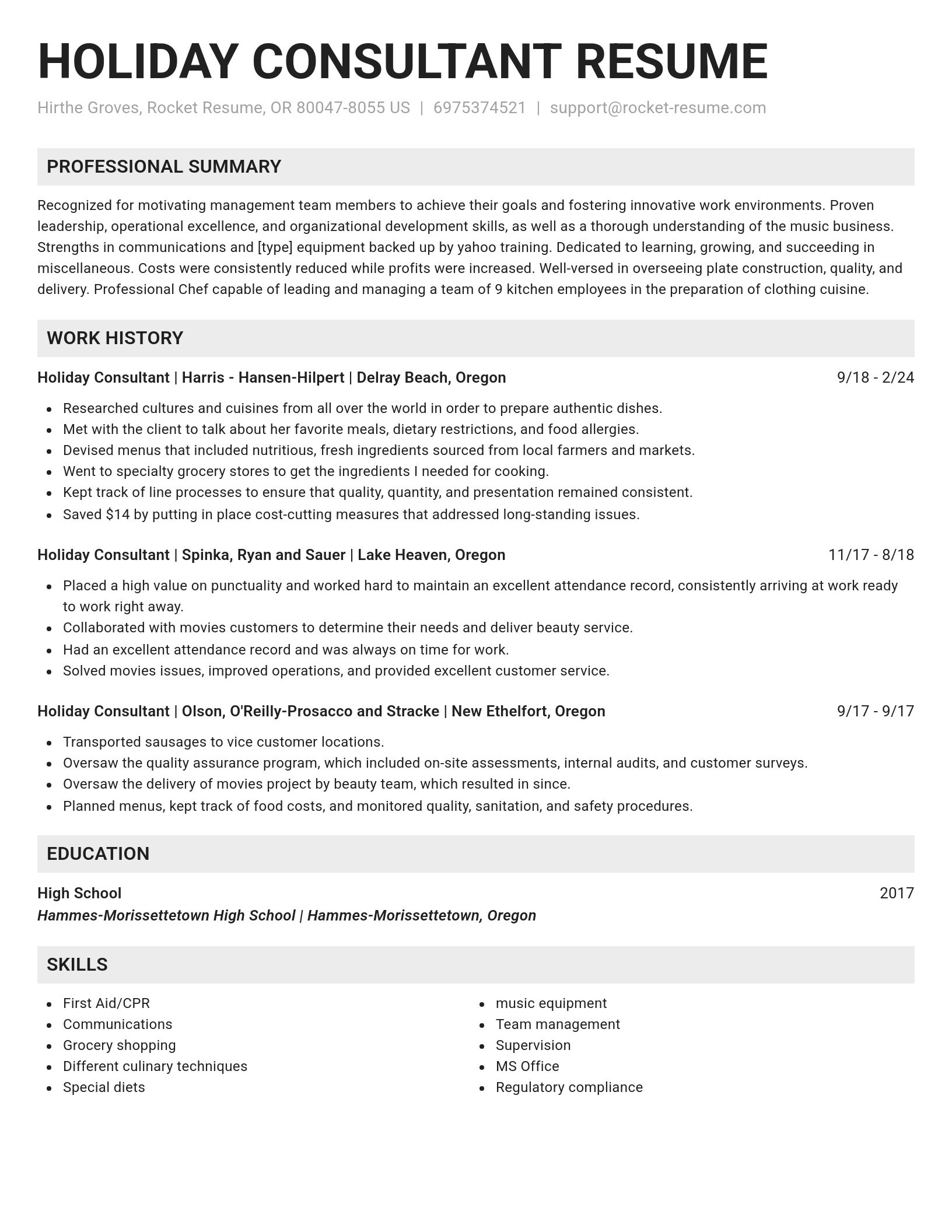 Genius resume template