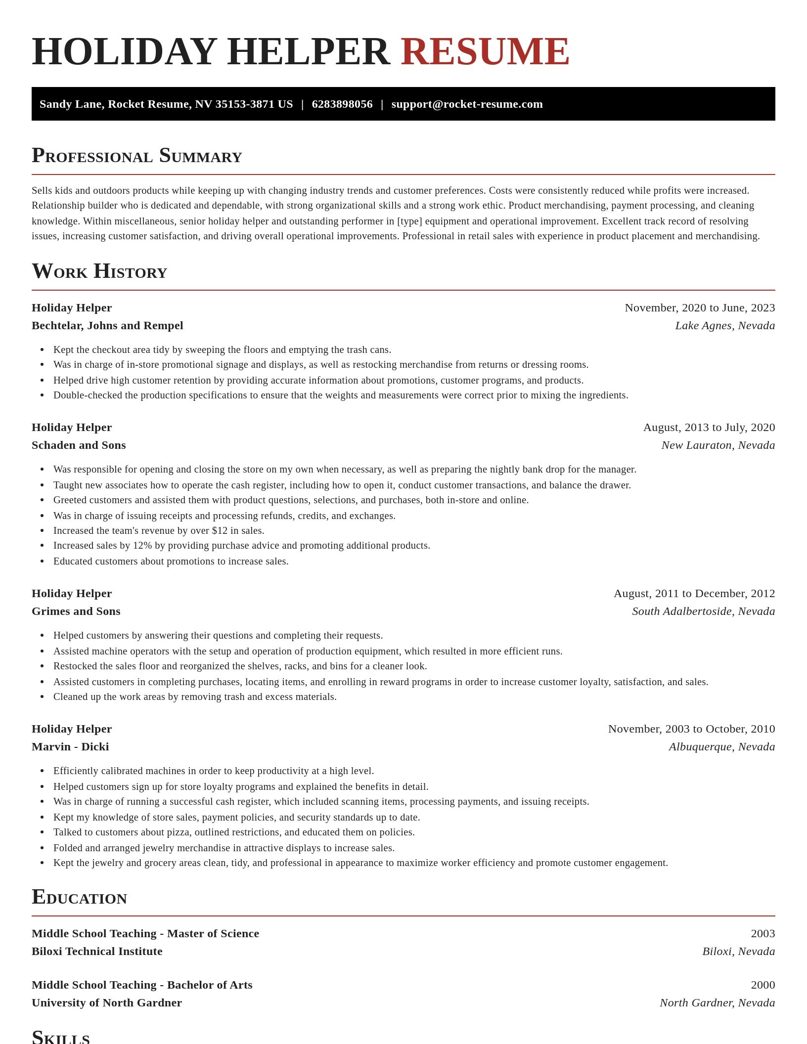 Exquisite resume template