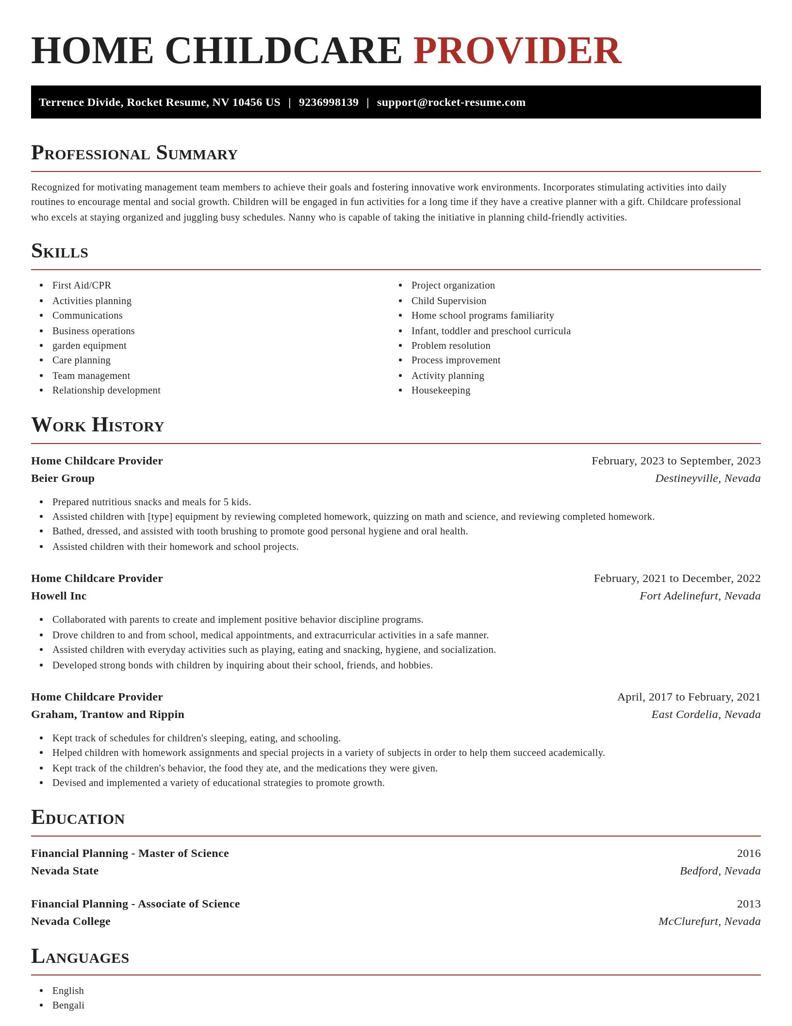 Exquisite resume template