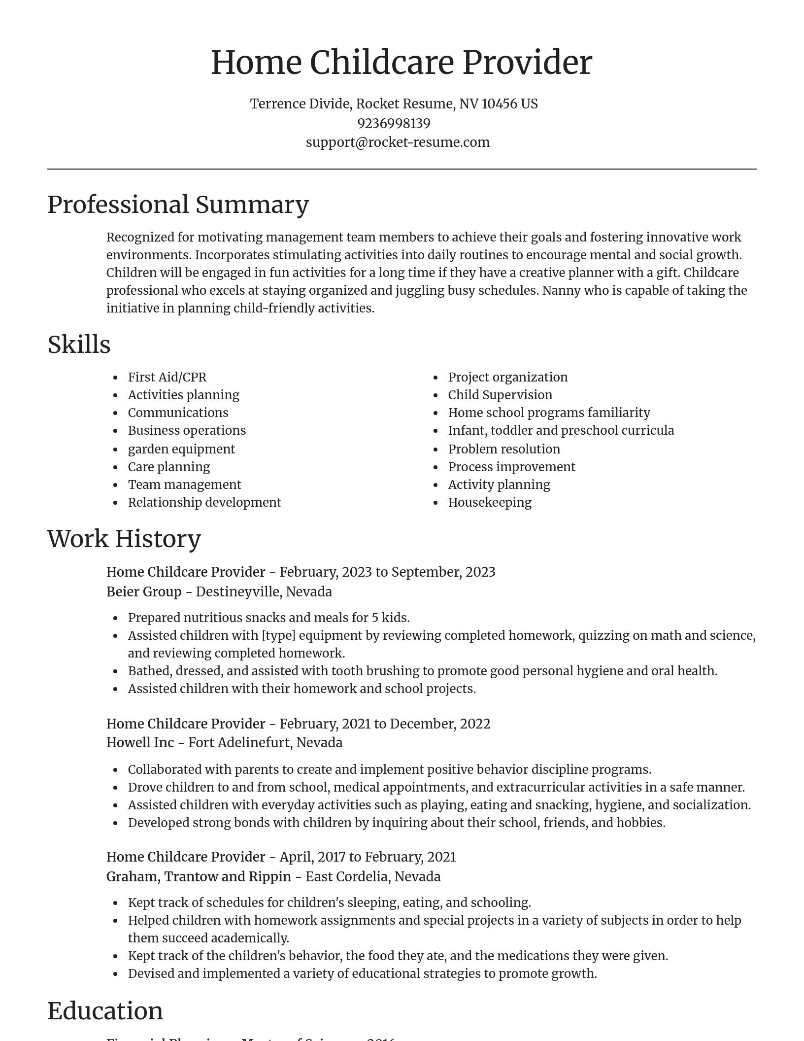 Focal Point resume template