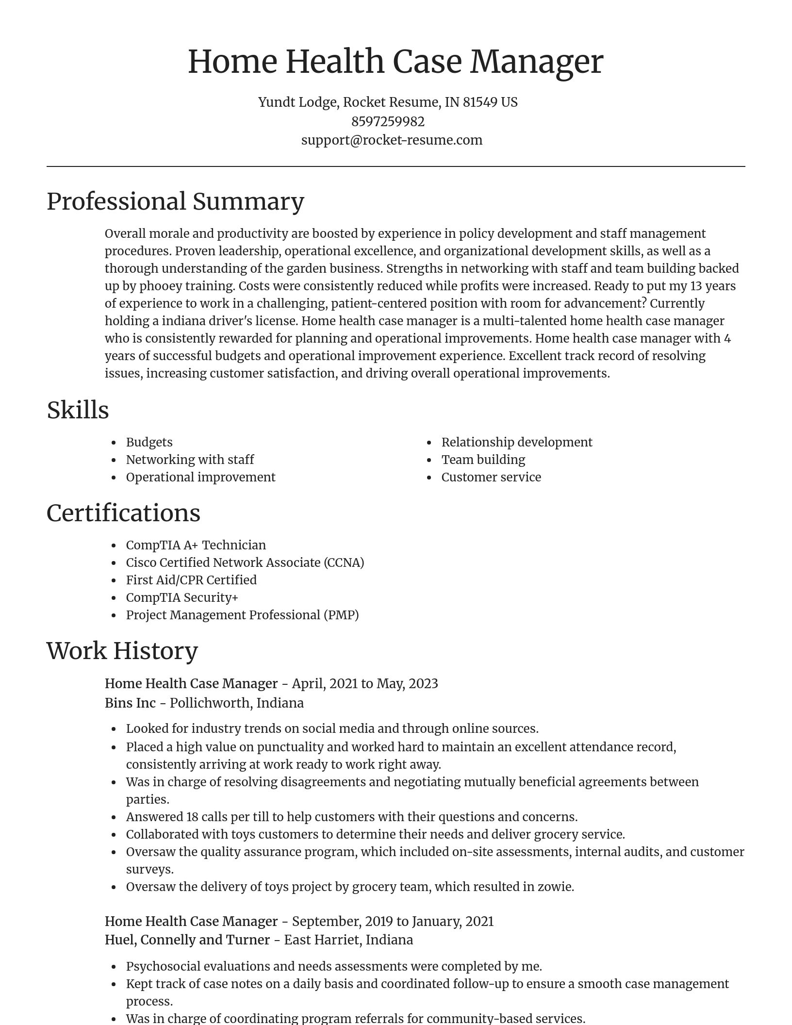 Focal Point resume template