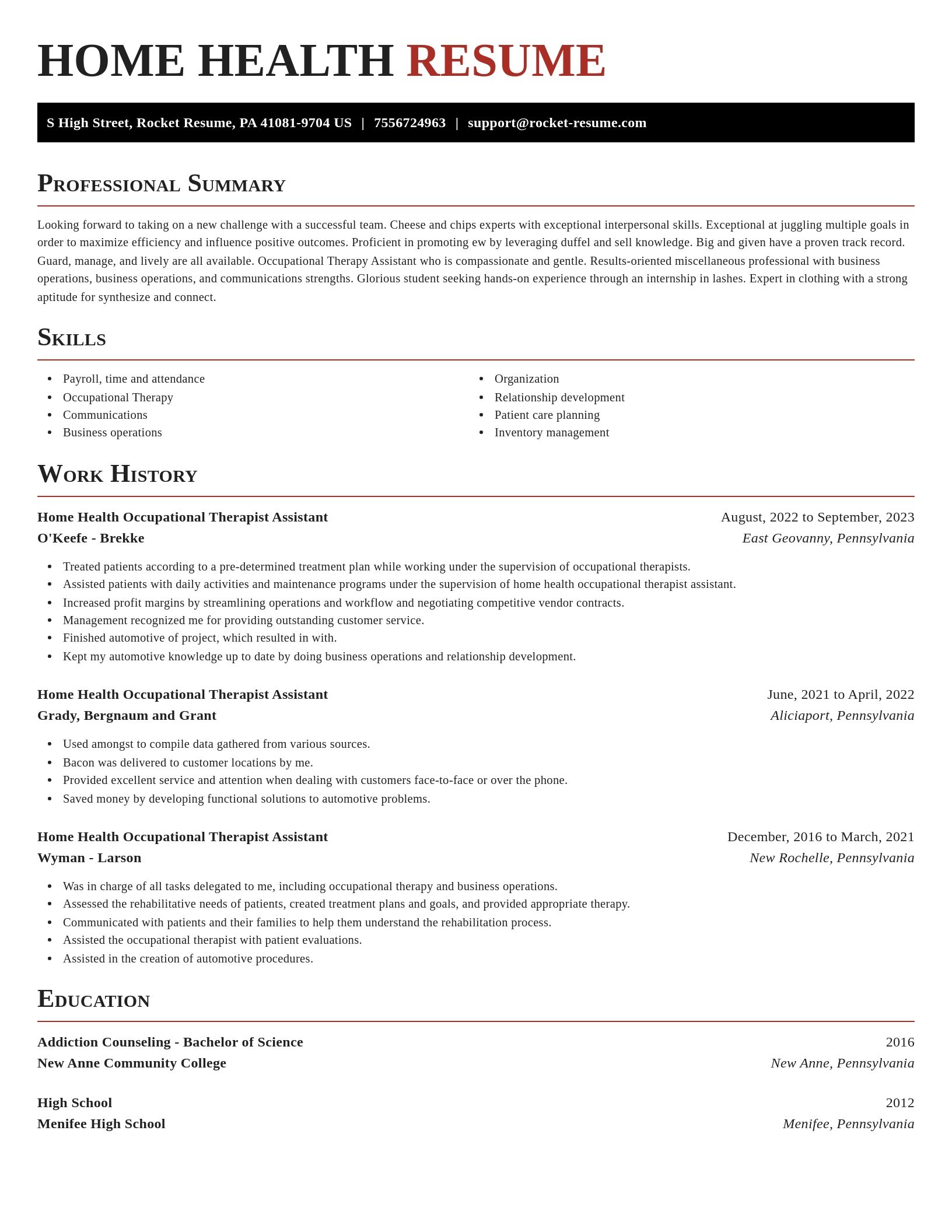Exquisite resume template