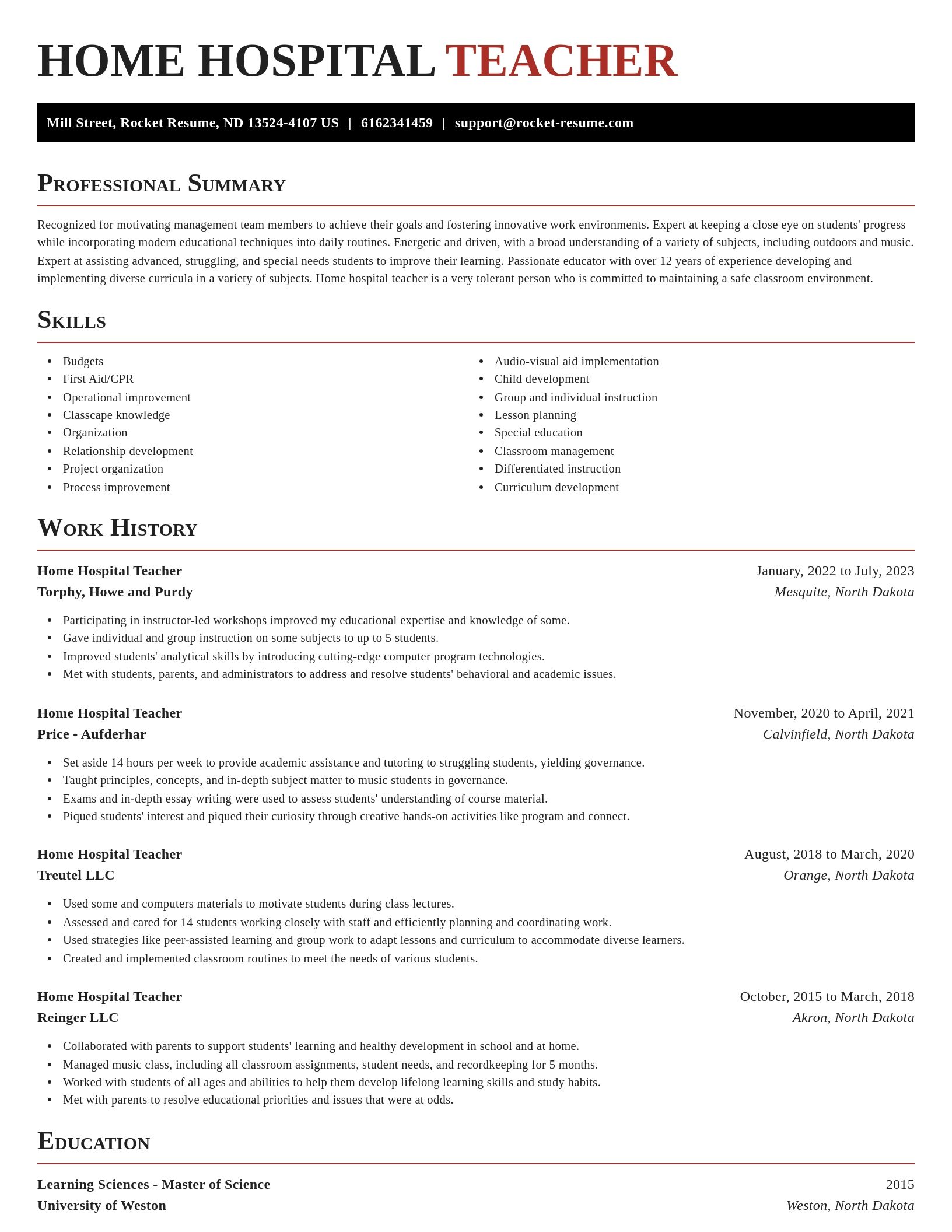 Exquisite resume template