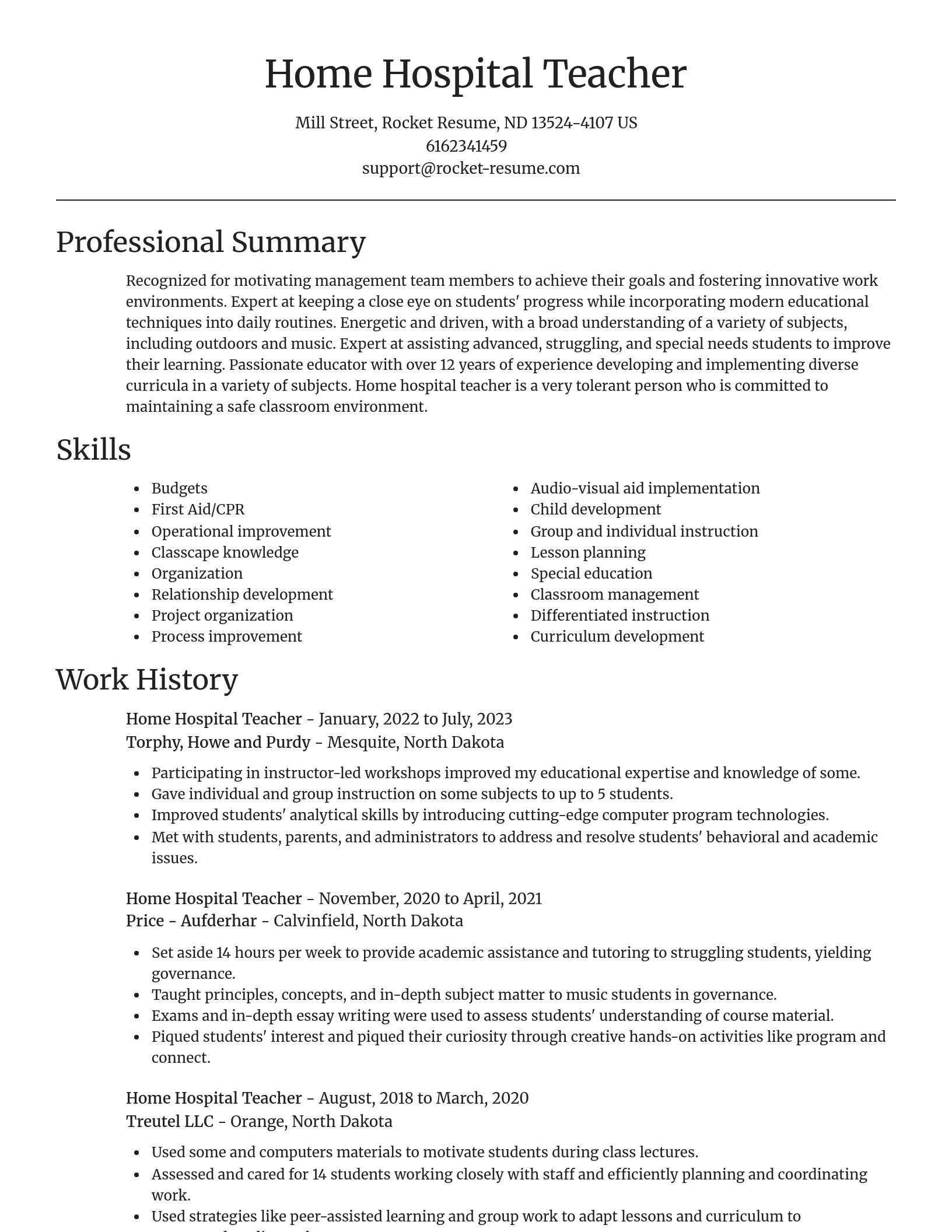 Focal Point resume template