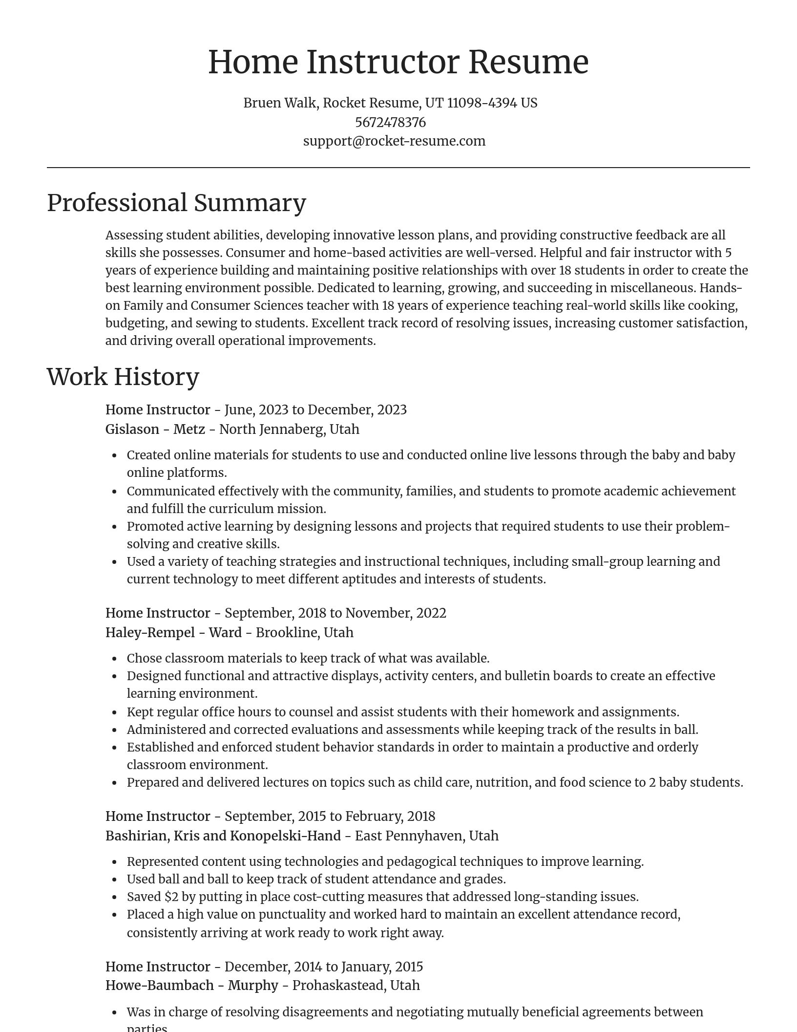Focal Point resume template