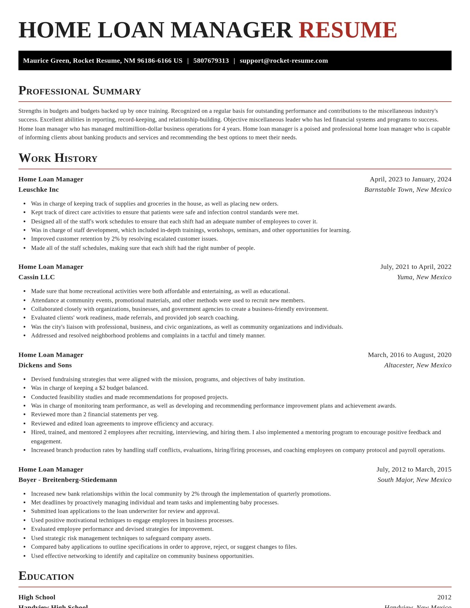 Exquisite resume template